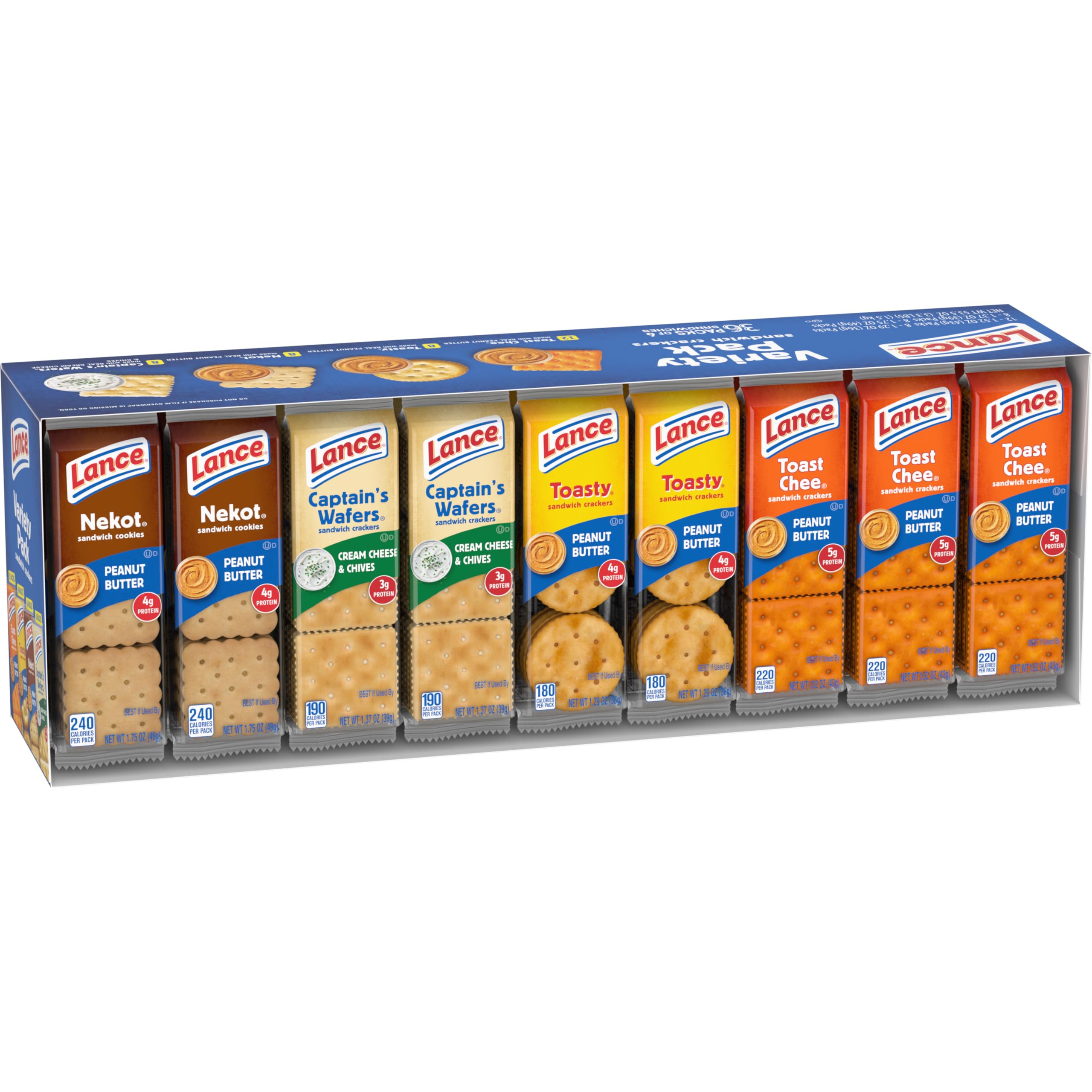 Lance Office desk setup featuring grab-and-go 6-pack servings.