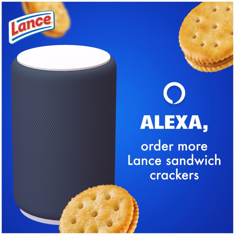 Lance sandwich crackers on-the-go pack, ideal for travel.