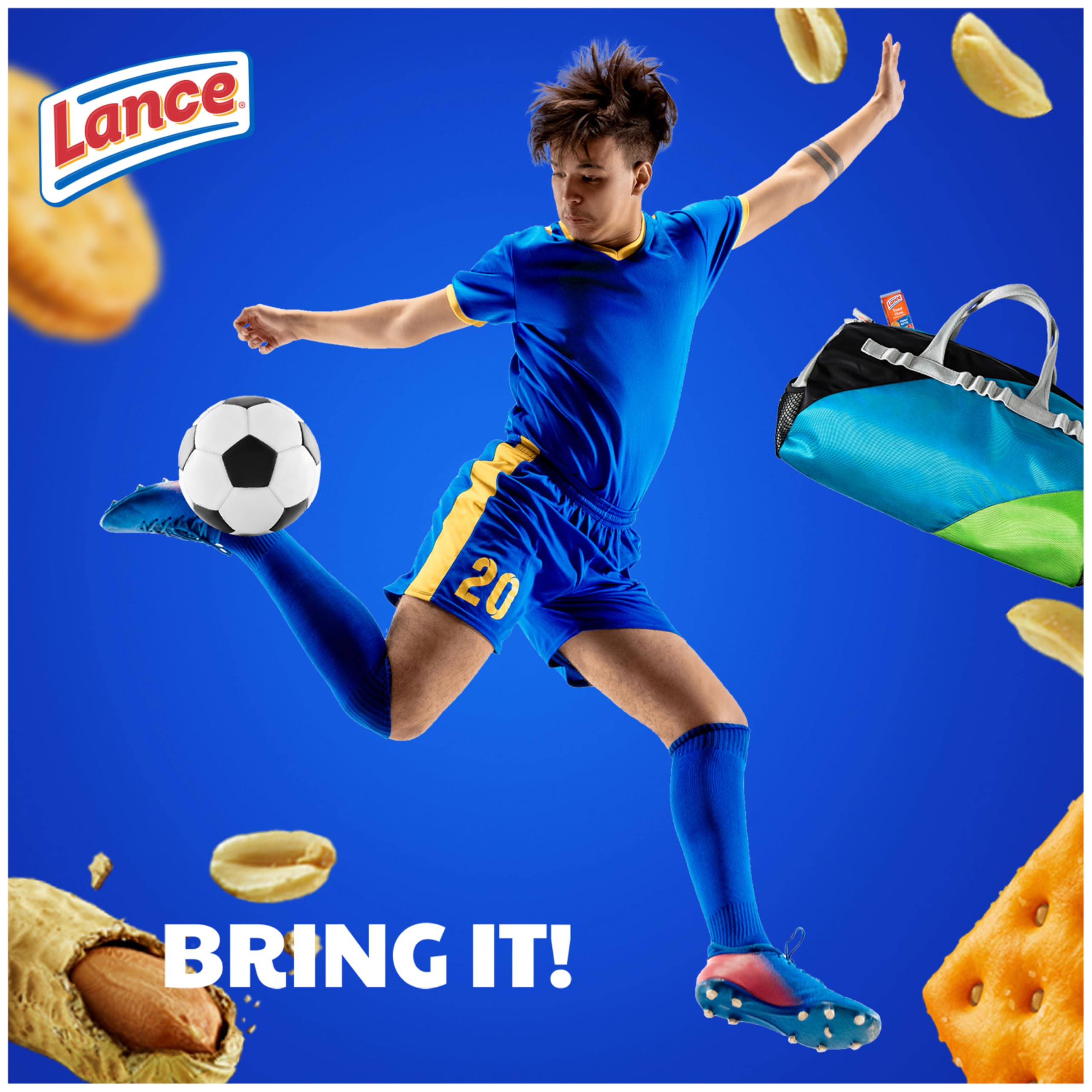 Lance 40-cracker snack pack displayed for pantry organization.