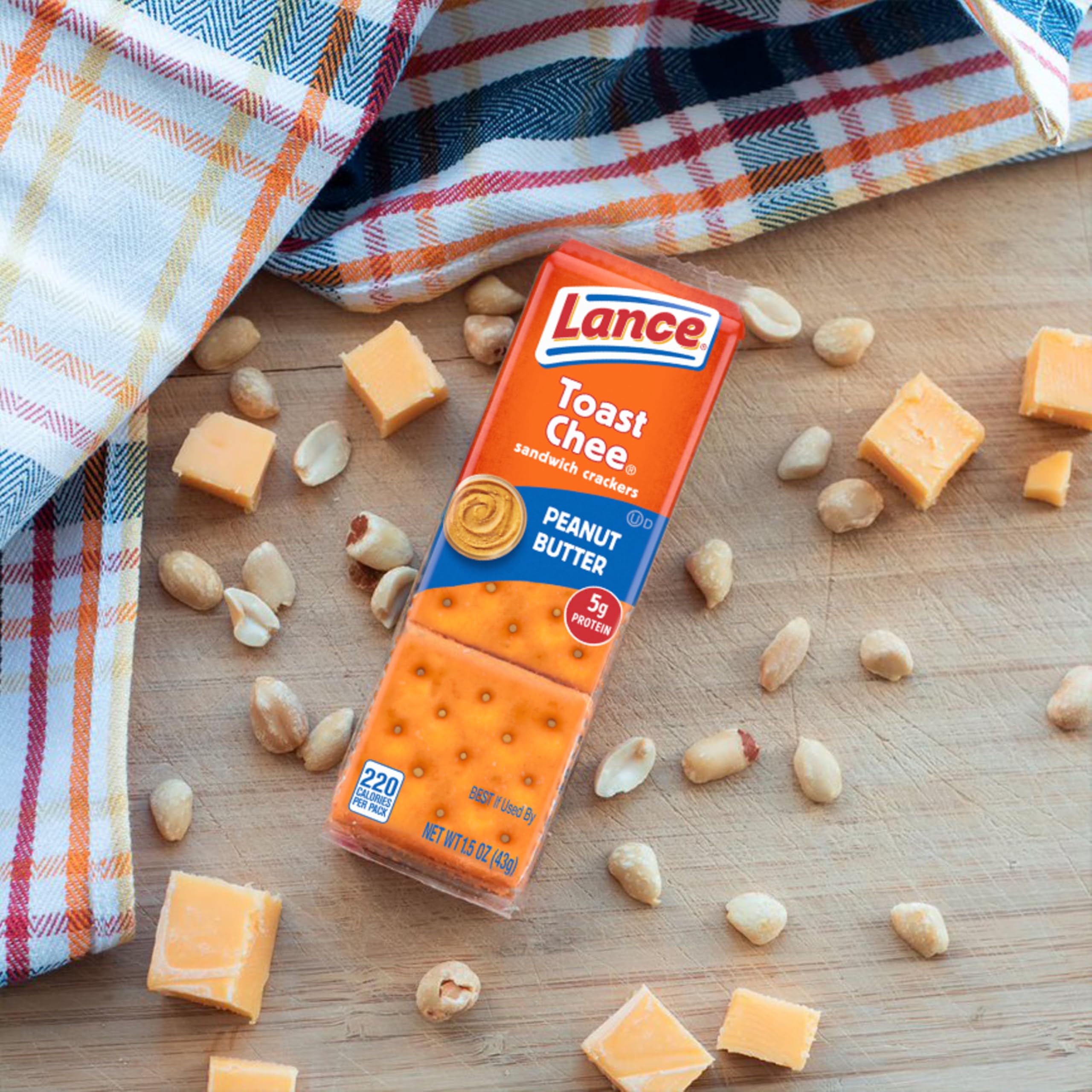 Lance ToastChee lunch-break snack, simple to tuck into a bag.