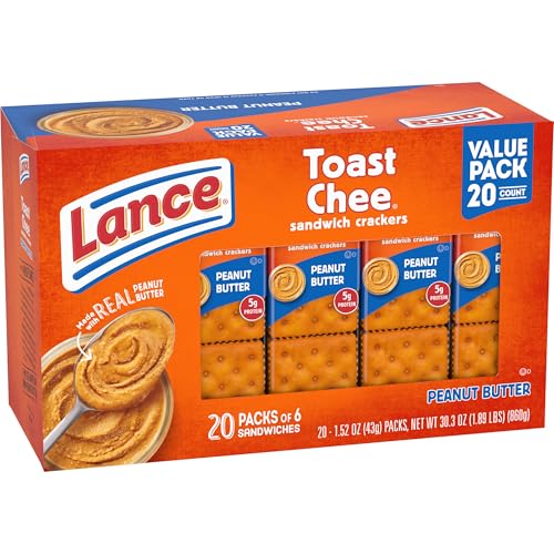 Lance ToastChee orange cracker shell with a creamy center.