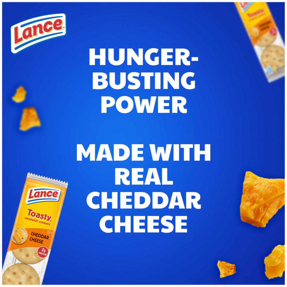 Lance Toasty Cheddar sandwich crackers cheese filling close-up, creamy center