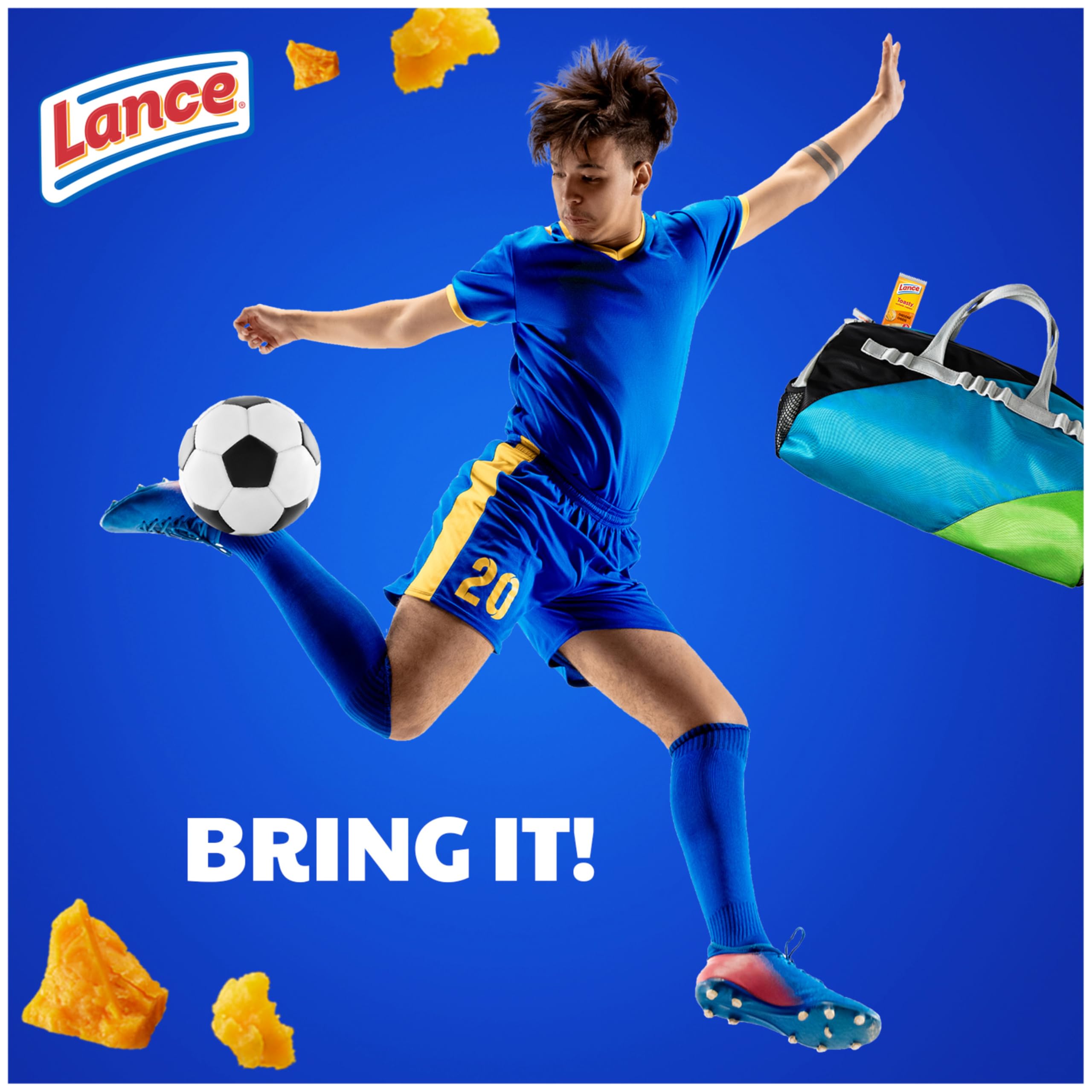 Lance Toasty Cheddar sandwich crackers multi-pack display, convenient for families