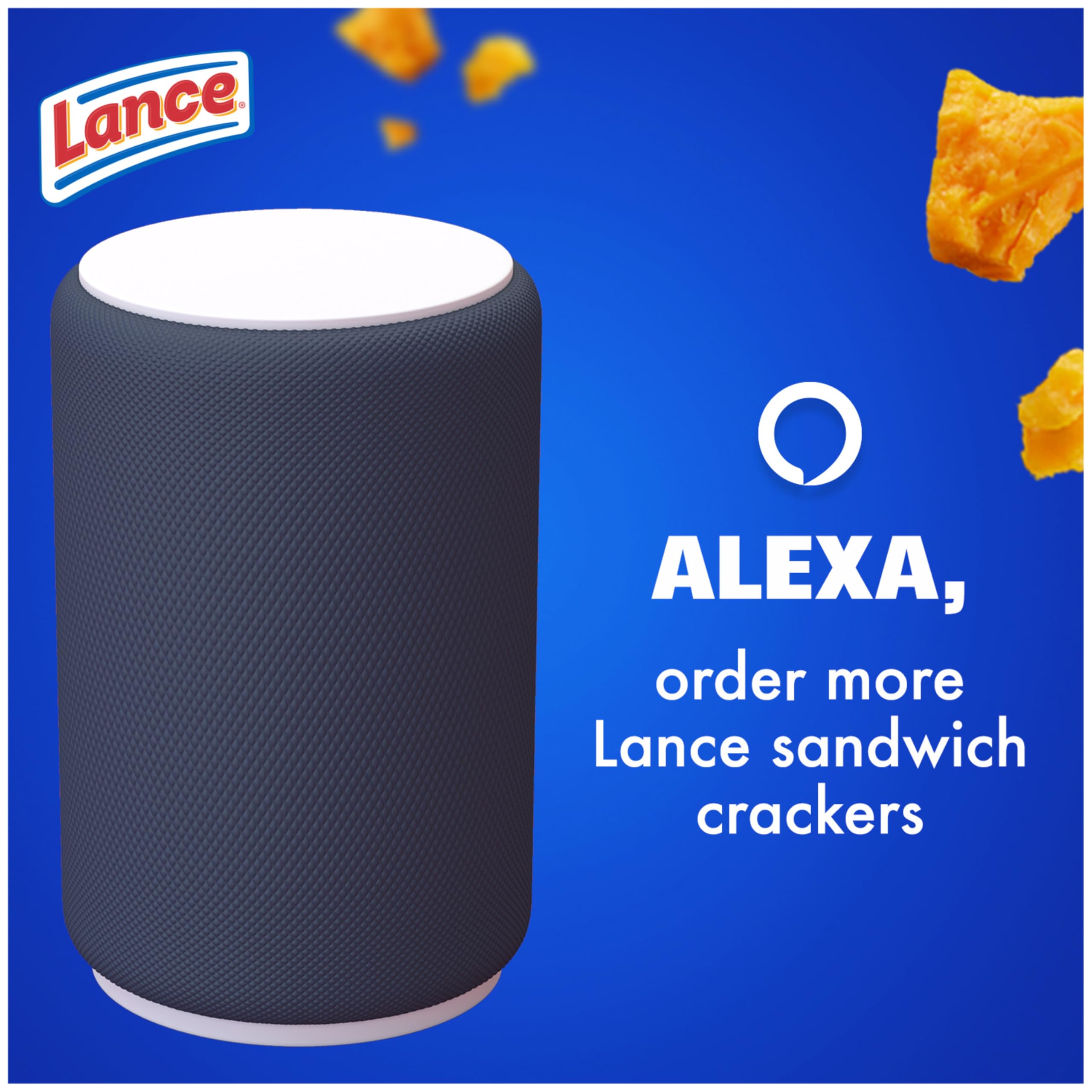 Lance Toasty Cheddar sandwich crackers serving plate, kid-friendly snack