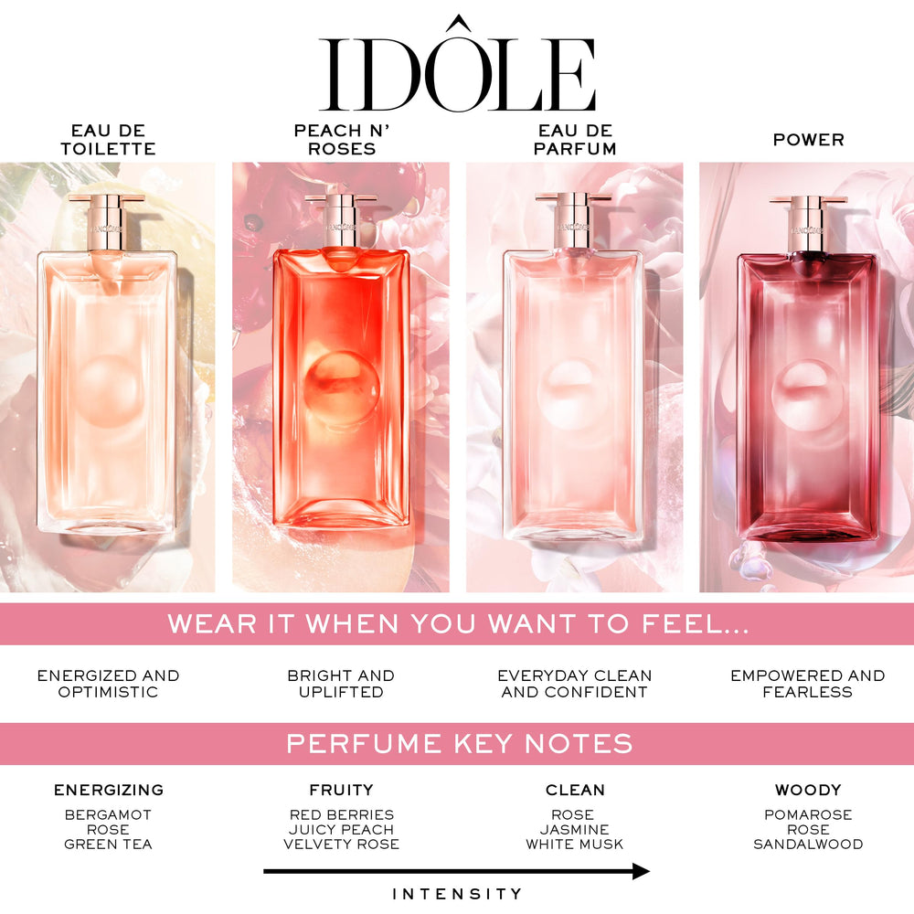 Idôle Peach ‘N Roses lifestyle shot showcases daily wear in a candid moment.