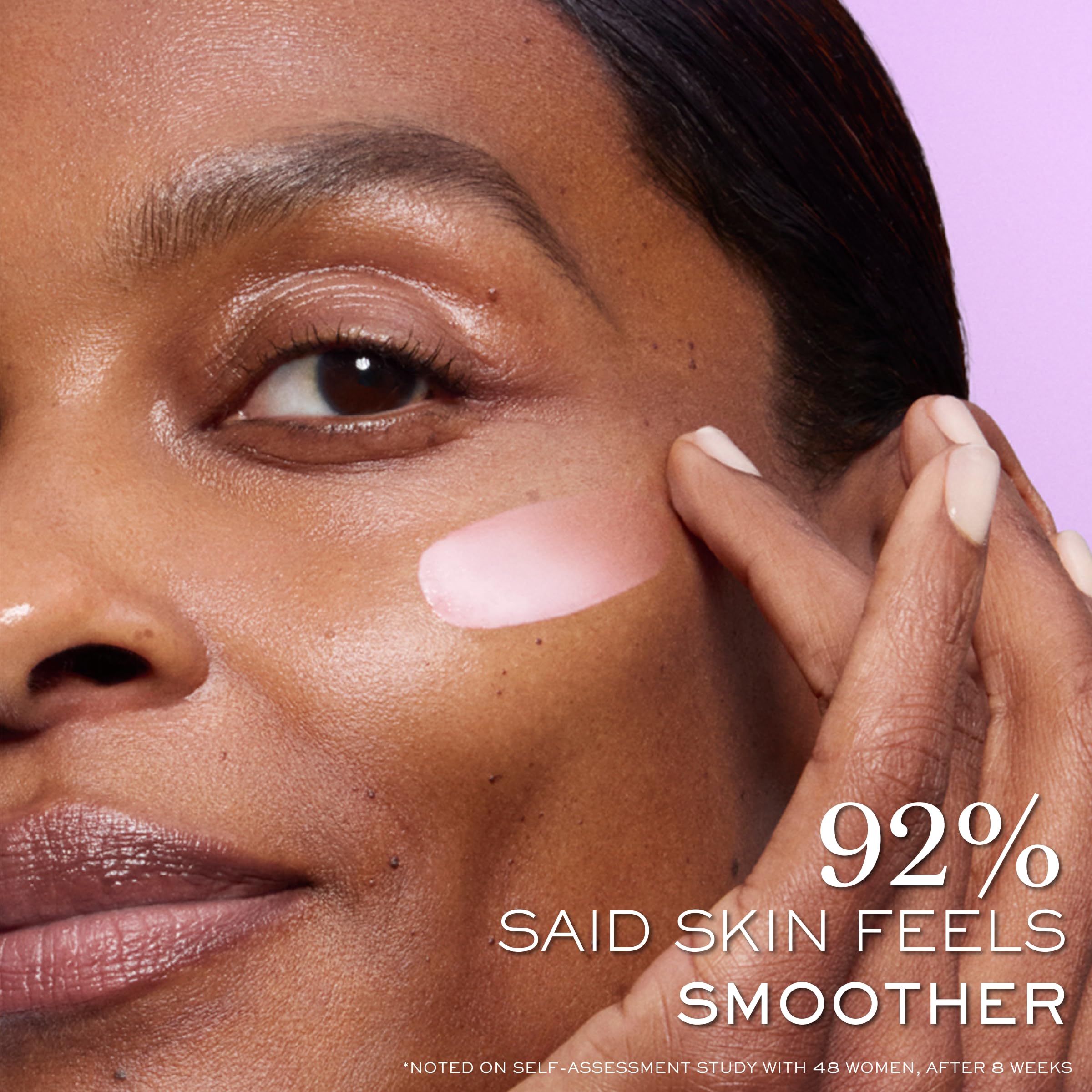 Cream texture on skin showing smooth, hydrated touch, Lancôme Rénergie Lift Multi-Action
