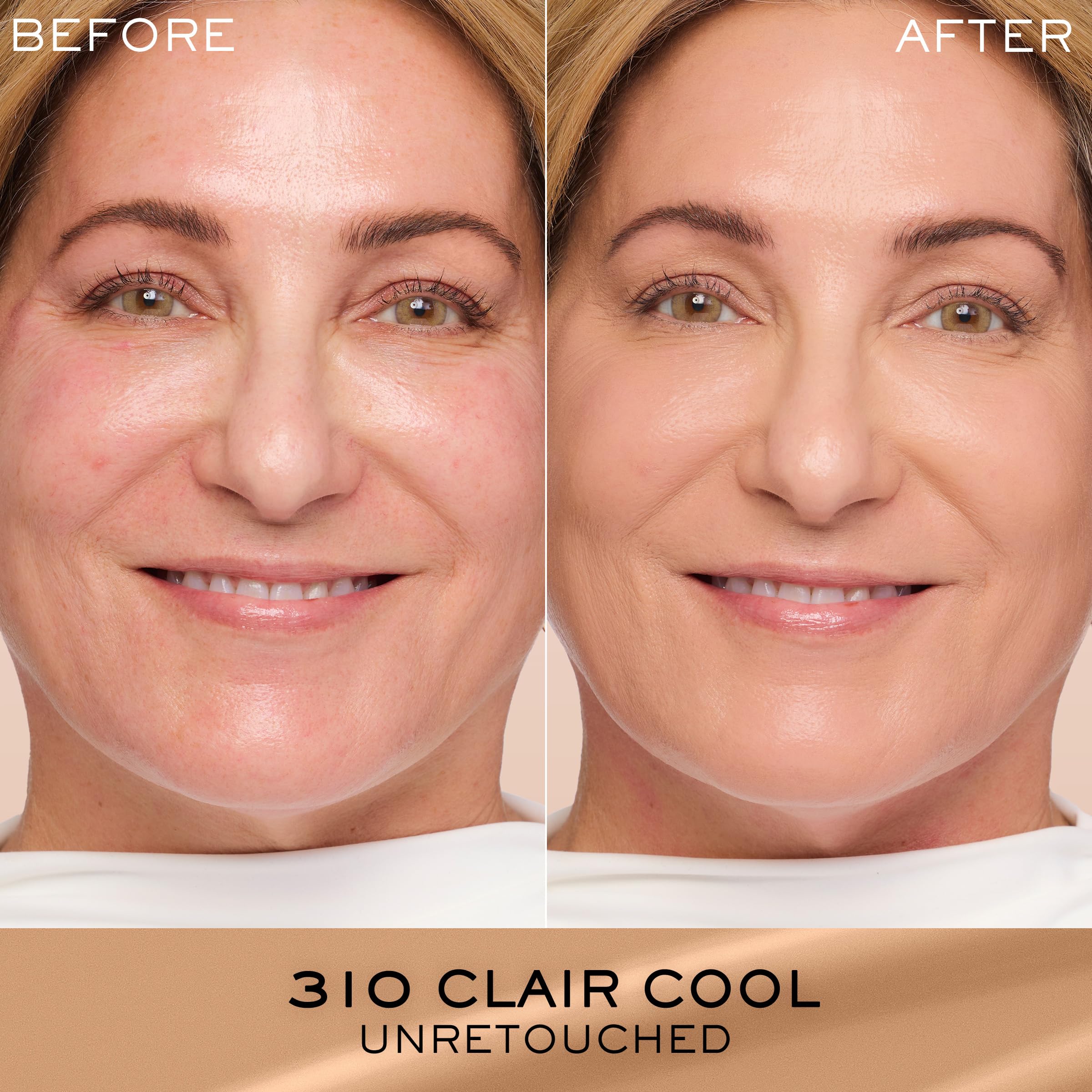 Lancôme Renergie Lift Makeup SPF27 swatch with UV protection.