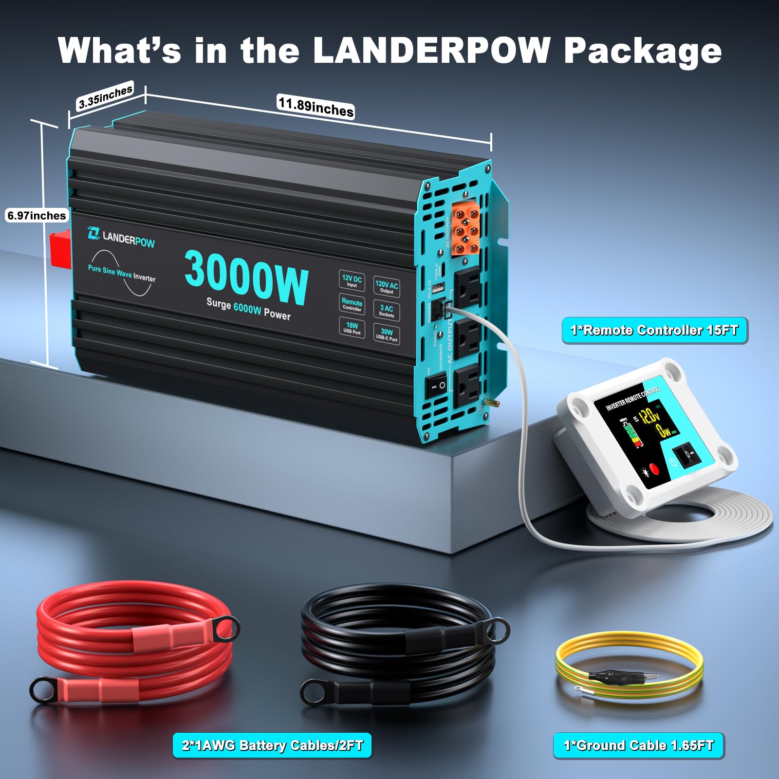 LANDERPOW durable metal shell resists shocks and site vibrations.