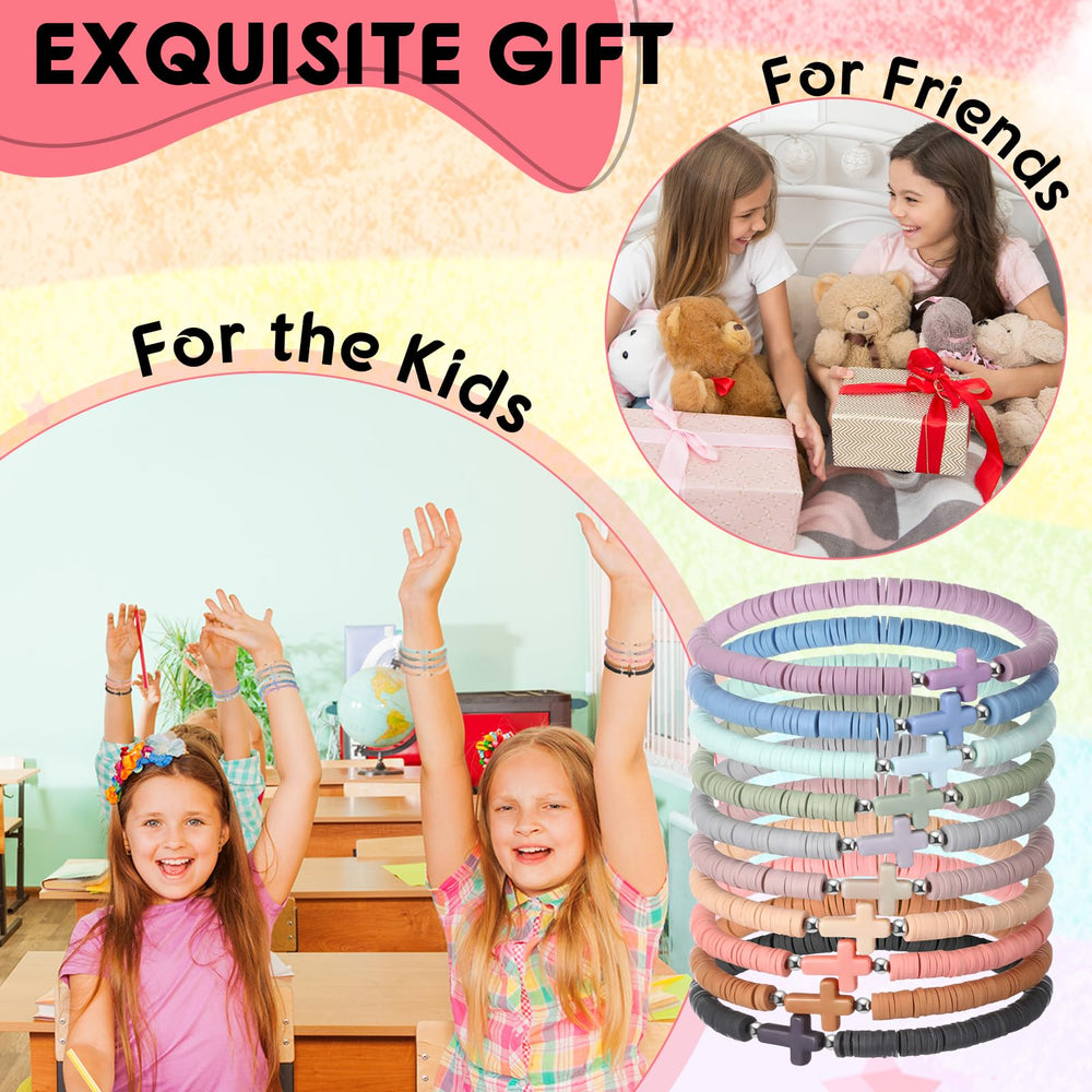 Landical elastic cross bracelets for party or youth group rewards.