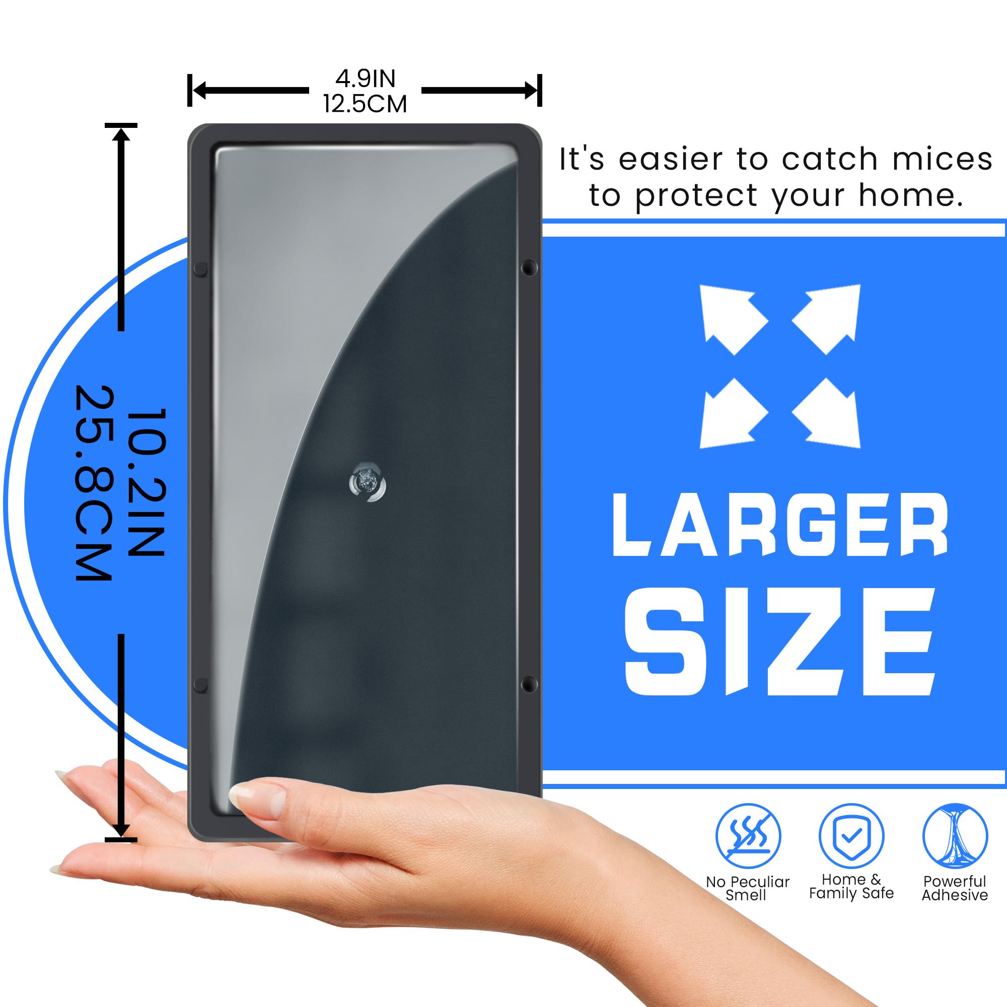 Landisun non-toxic glue trap design minimizes exposure during disposal.
