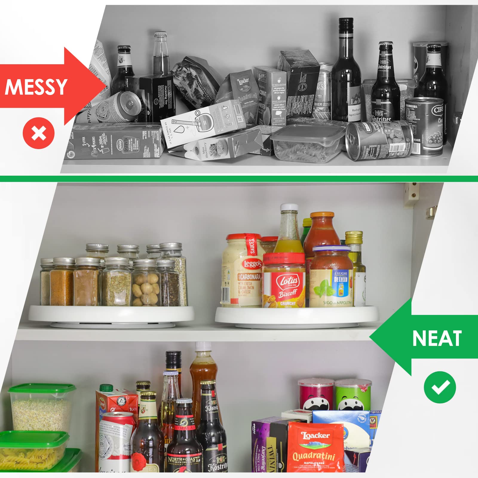 LANDNEOO under-sink organizer helps cleaners and supplies stay accessible.