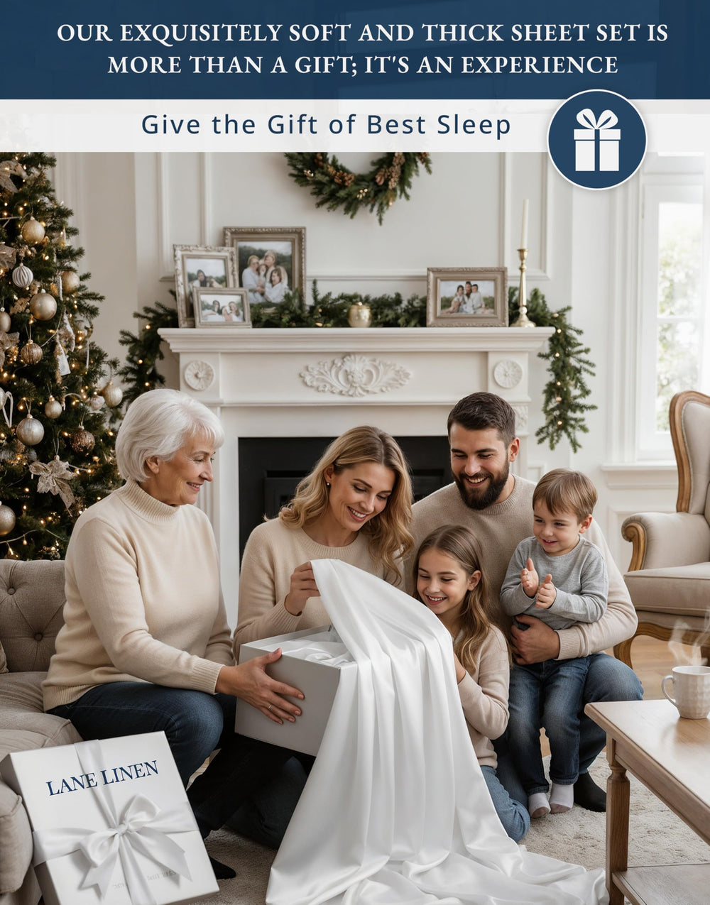 Lane Linen breathable cooling sheets promote comfortable sleep with better airflow.