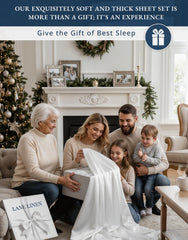 Lane Linen breathable cooling sheets promote comfortable sleep with better airflow.