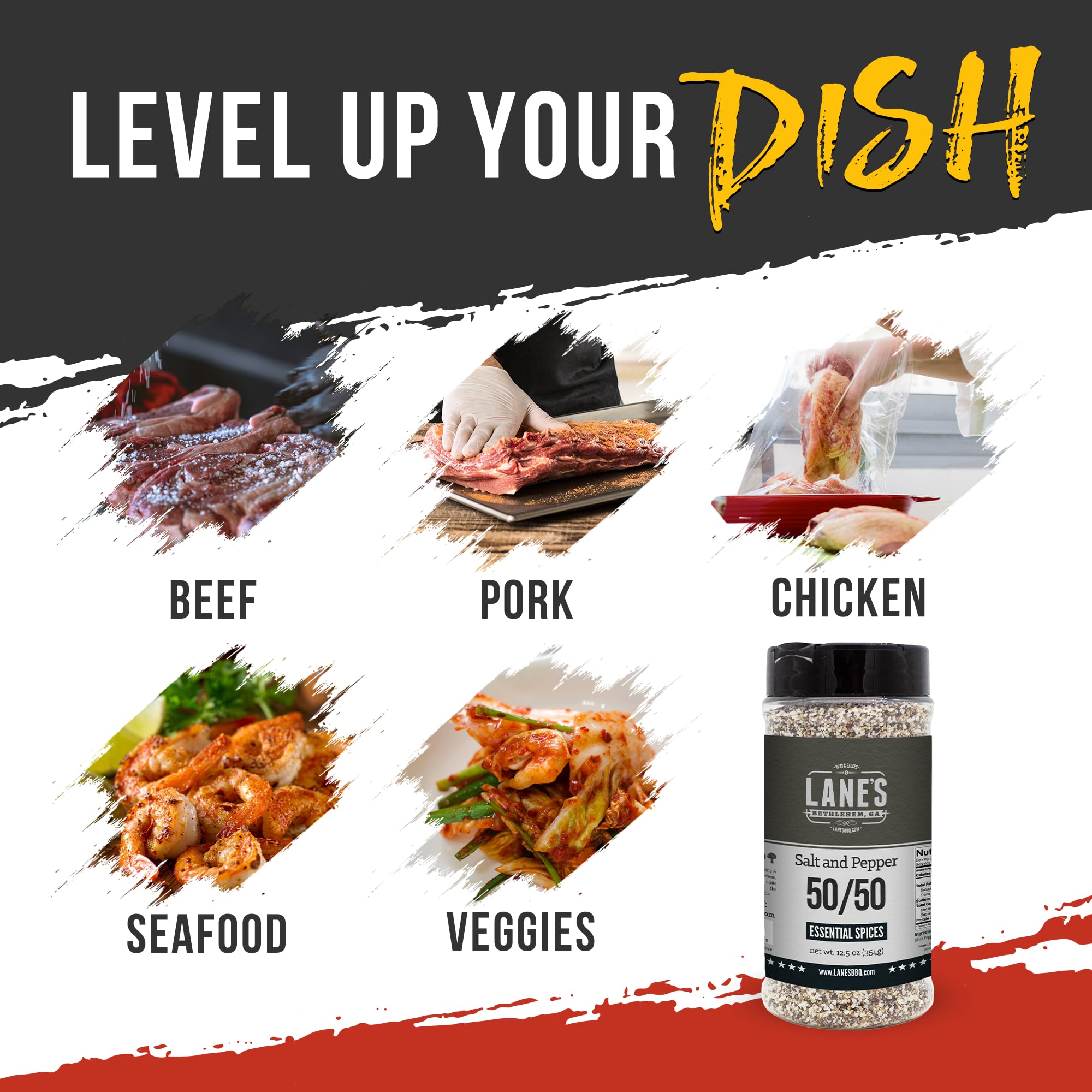 Lane's kitchen jar highlights a simple two-ingredient seasoning.