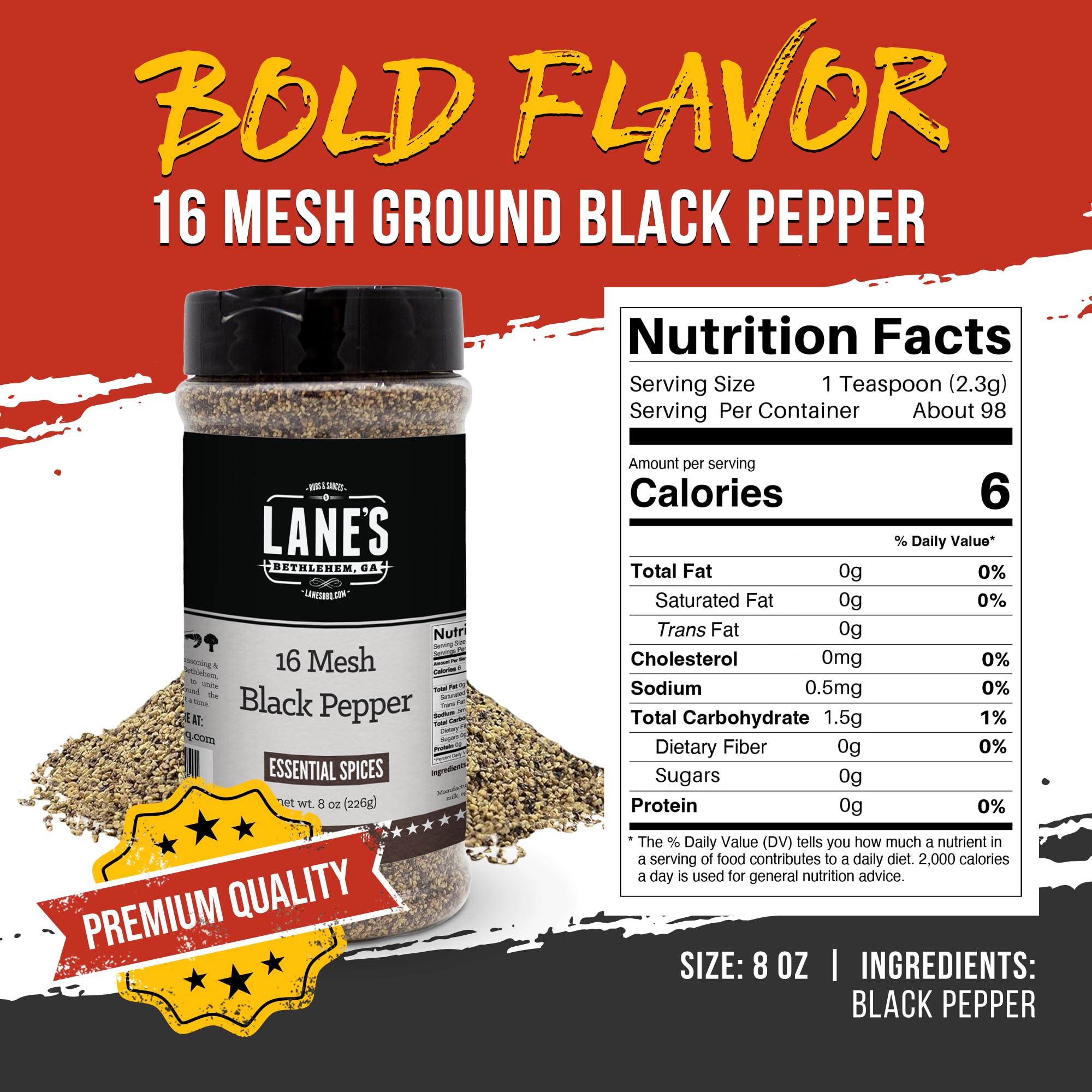 Lane's precision-grind close-up highlights consistent texture and steady flavor release.