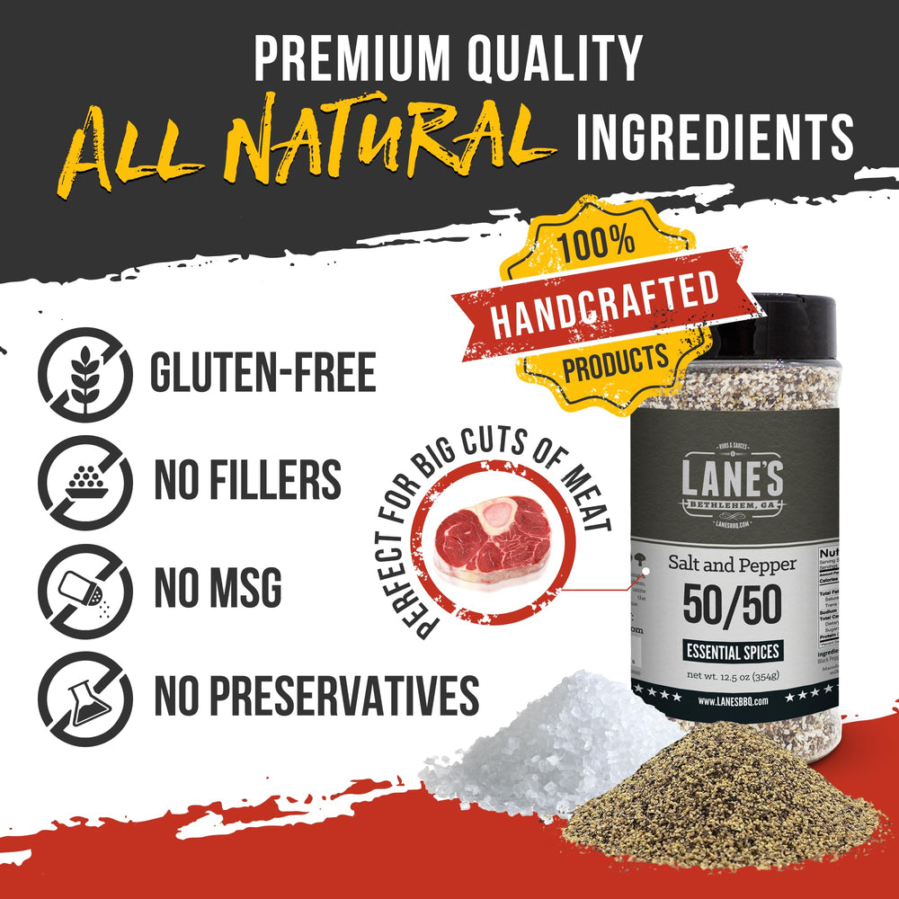Lane's salt and pepper on roasted vegetables for enhanced aroma.
