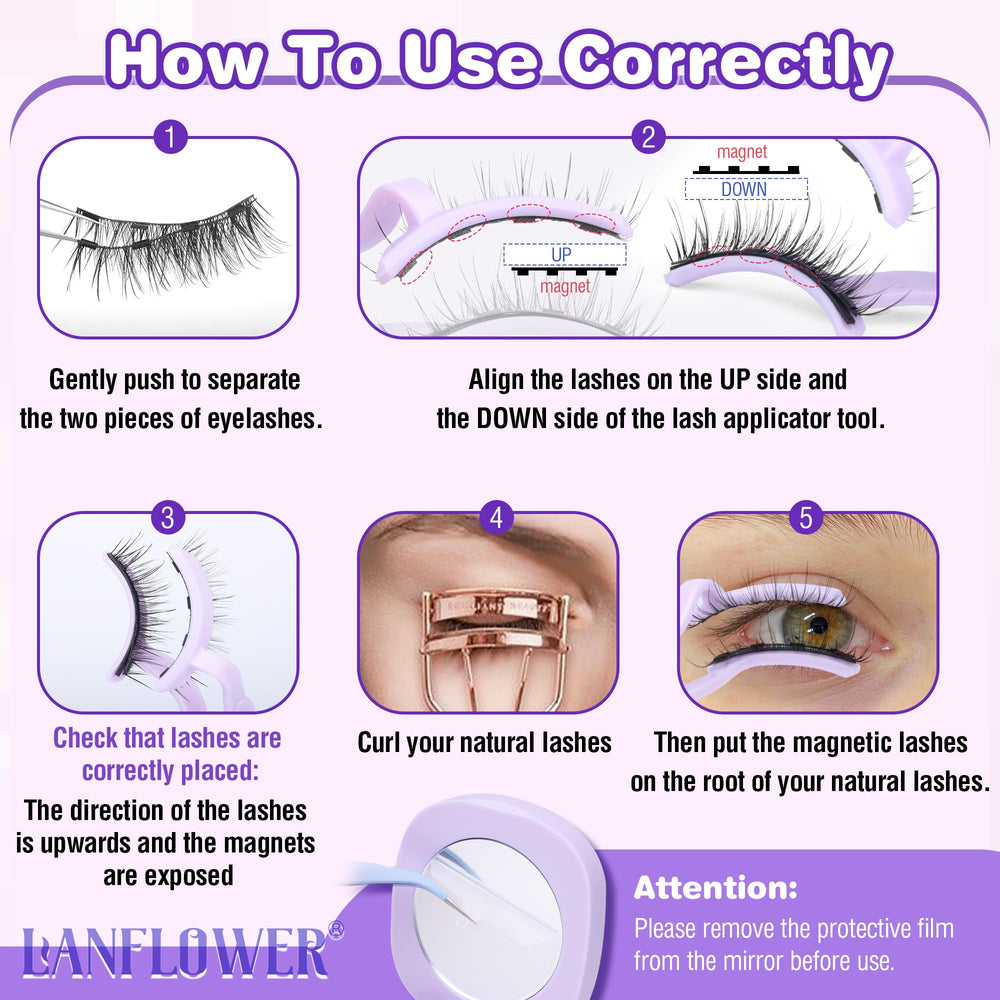 Lanflower finished look with natural lash enhancement for everyday occasions.