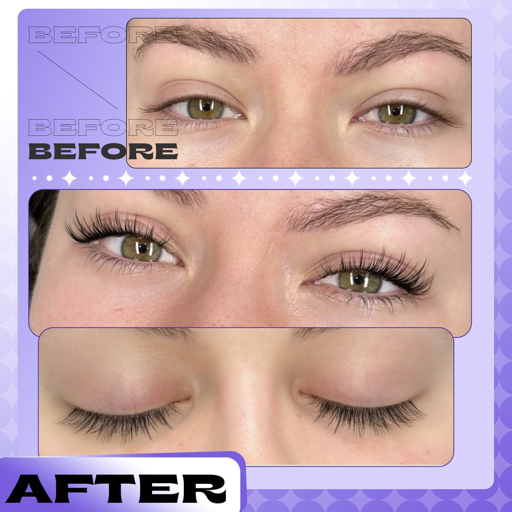 Lanflower four-magnet lashes provide secure hold along the lash line.
