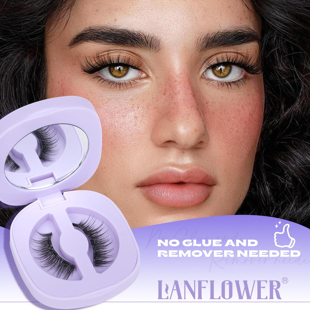 Lanflower reusable lashes designed for 20+ wears with care.