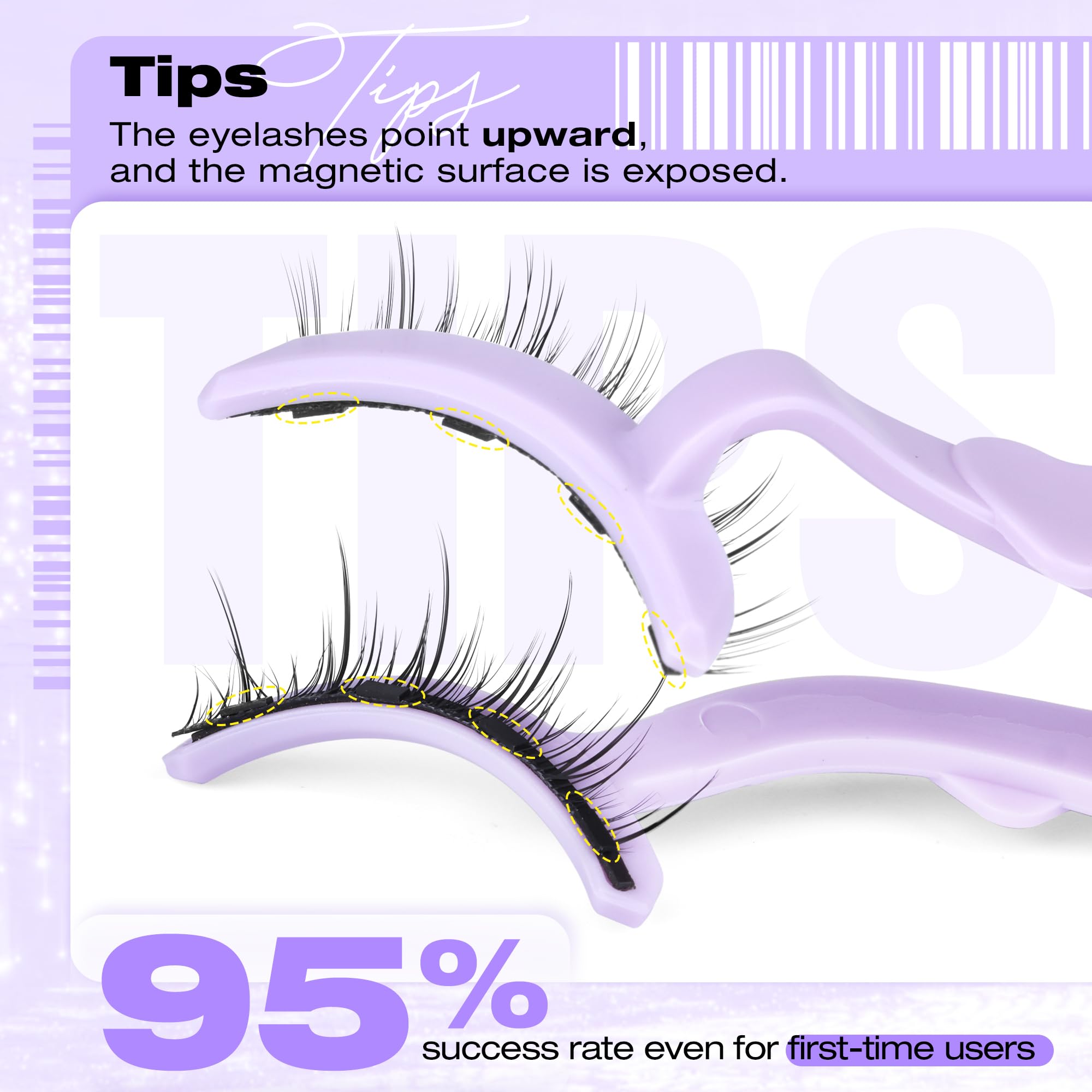 Lanflower strong magnets allow secure wear with easy, gentle removal.
