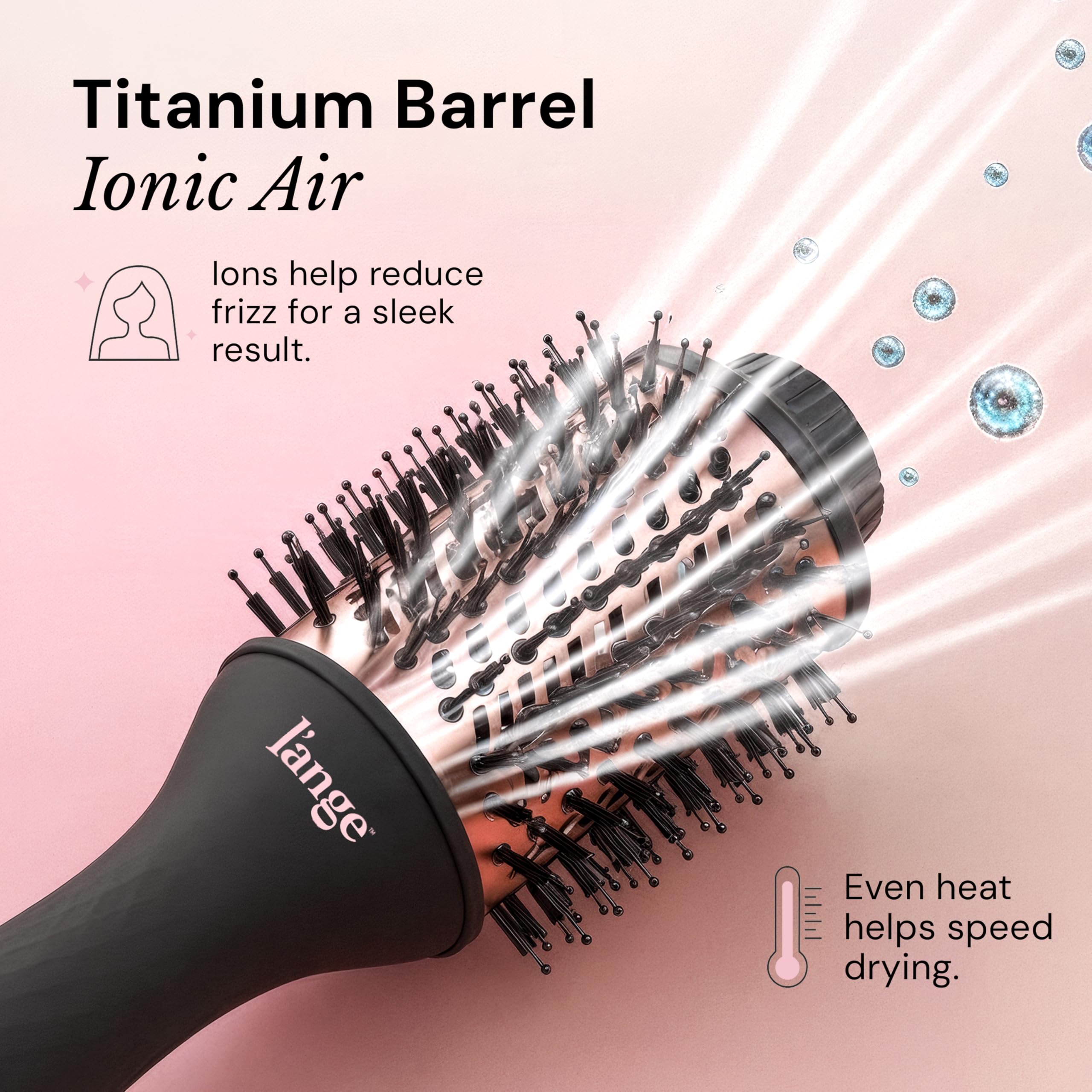 Le Volume supports all hair types with adjustable heat settings.