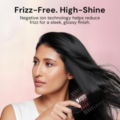 Frizz-control technology on Le Volume promotes sleek, manageable hair.