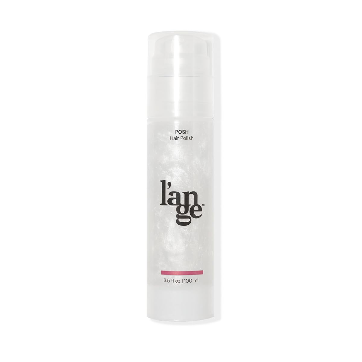 L'ANGE HAIR Posh Hair Polish bottle pouring for instant shine and conditioning.