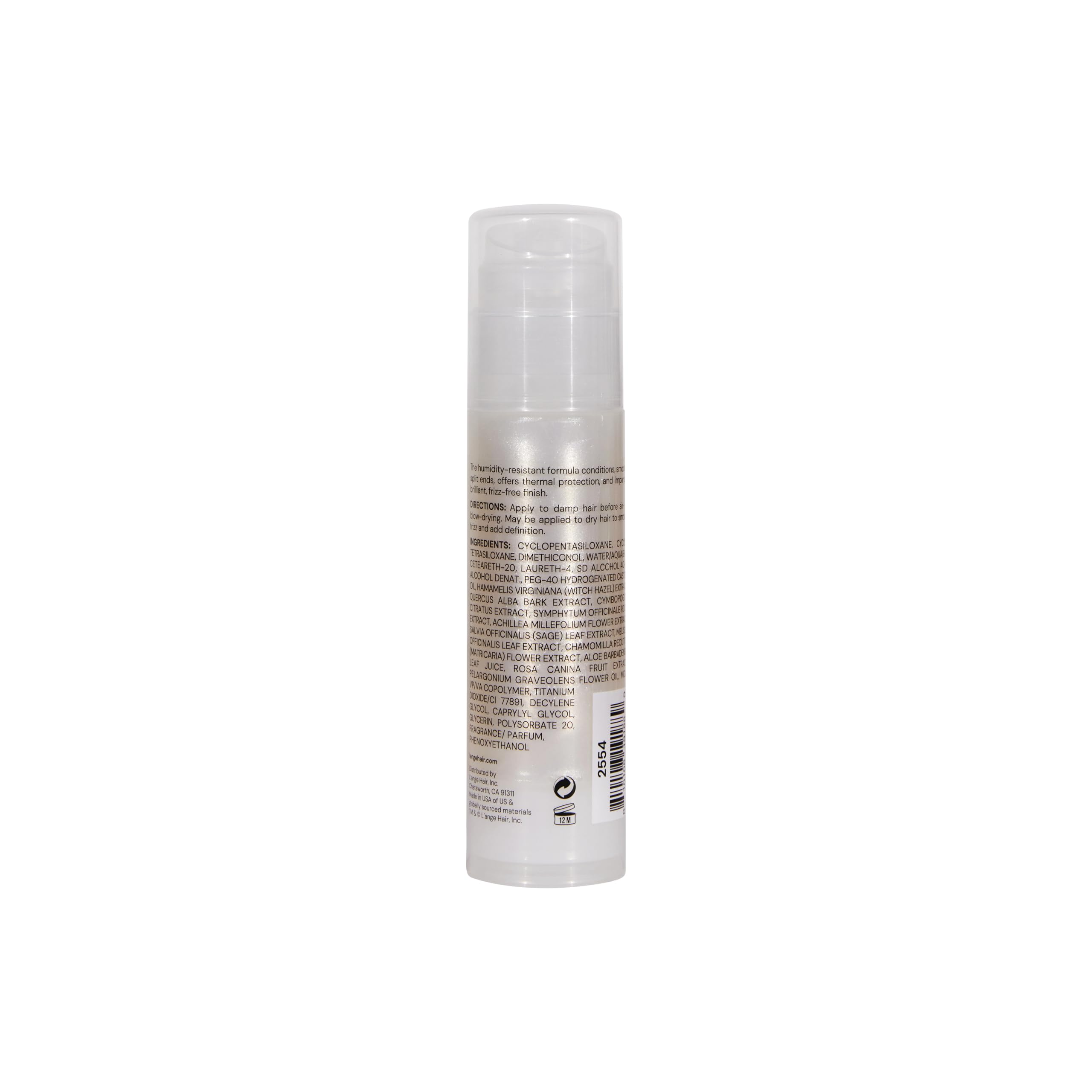 L'ANGE HAIR Posh Hair Polish packaging emphasizes paraben-free formula and botanicals.