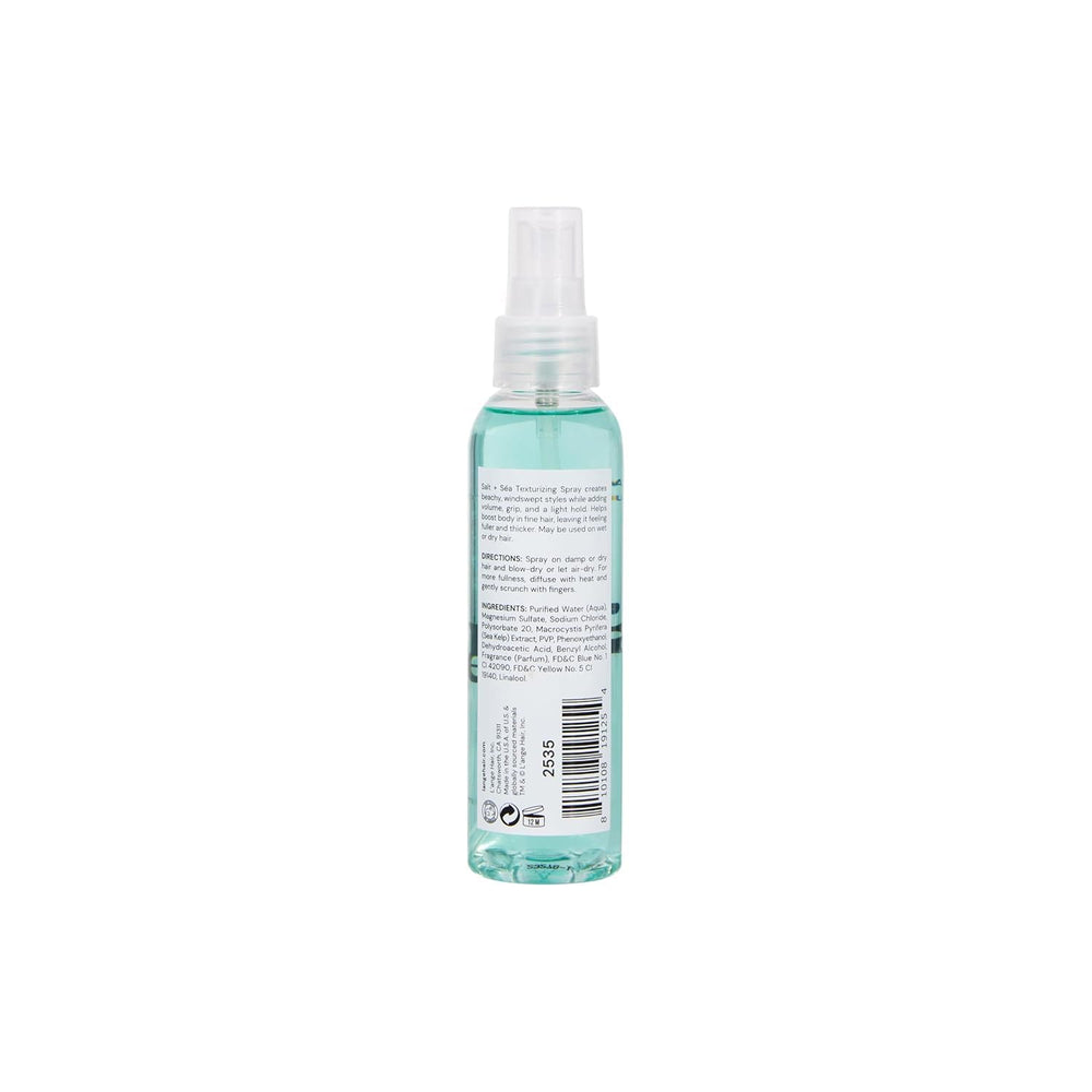 LANGE HAIR Sea Salt Texturizing Spray hero shot highlights texture and natural movement.