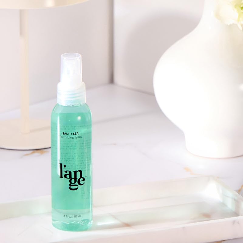 LANGE HAIR Sea Salt Texturizing Spray with mineral-infused formula nourishes hair.