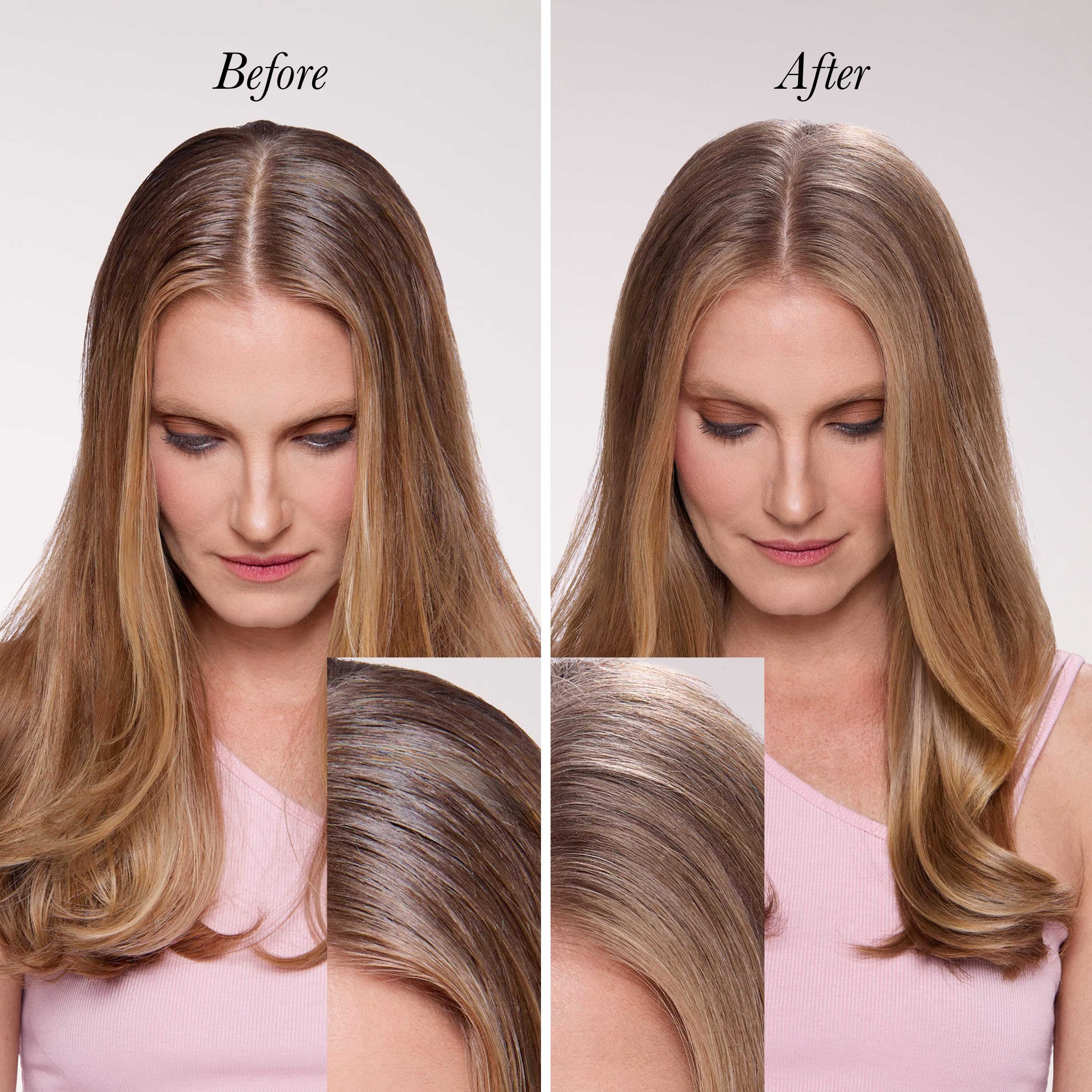 L'ANGE HAIR Style Revival dry shampoo texture closeup shows invisible finish