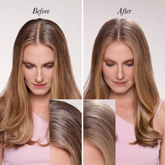 L'ANGE HAIR Style Revival dry shampoo texture closeup shows invisible finish