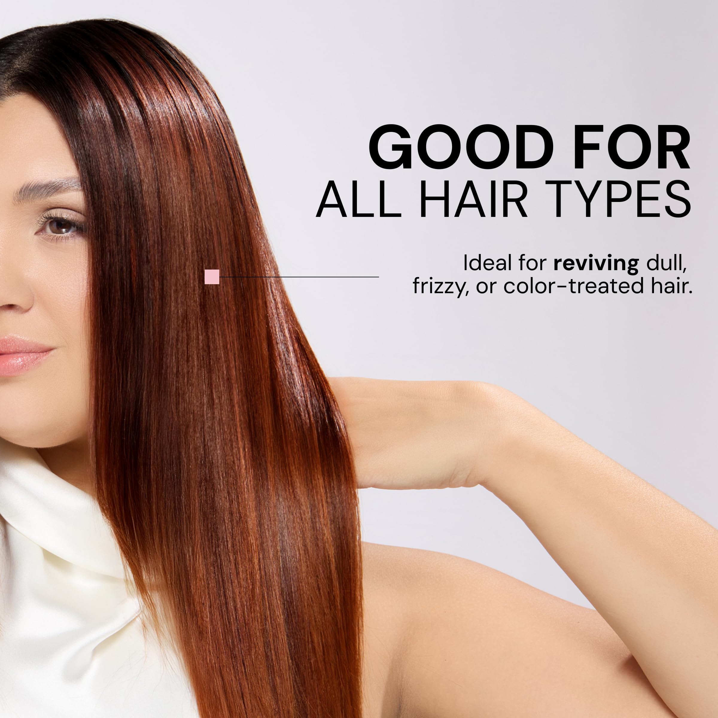 L'ANGE HAIR Top Coat Shine Spray lightweight formula won't weigh hair down.