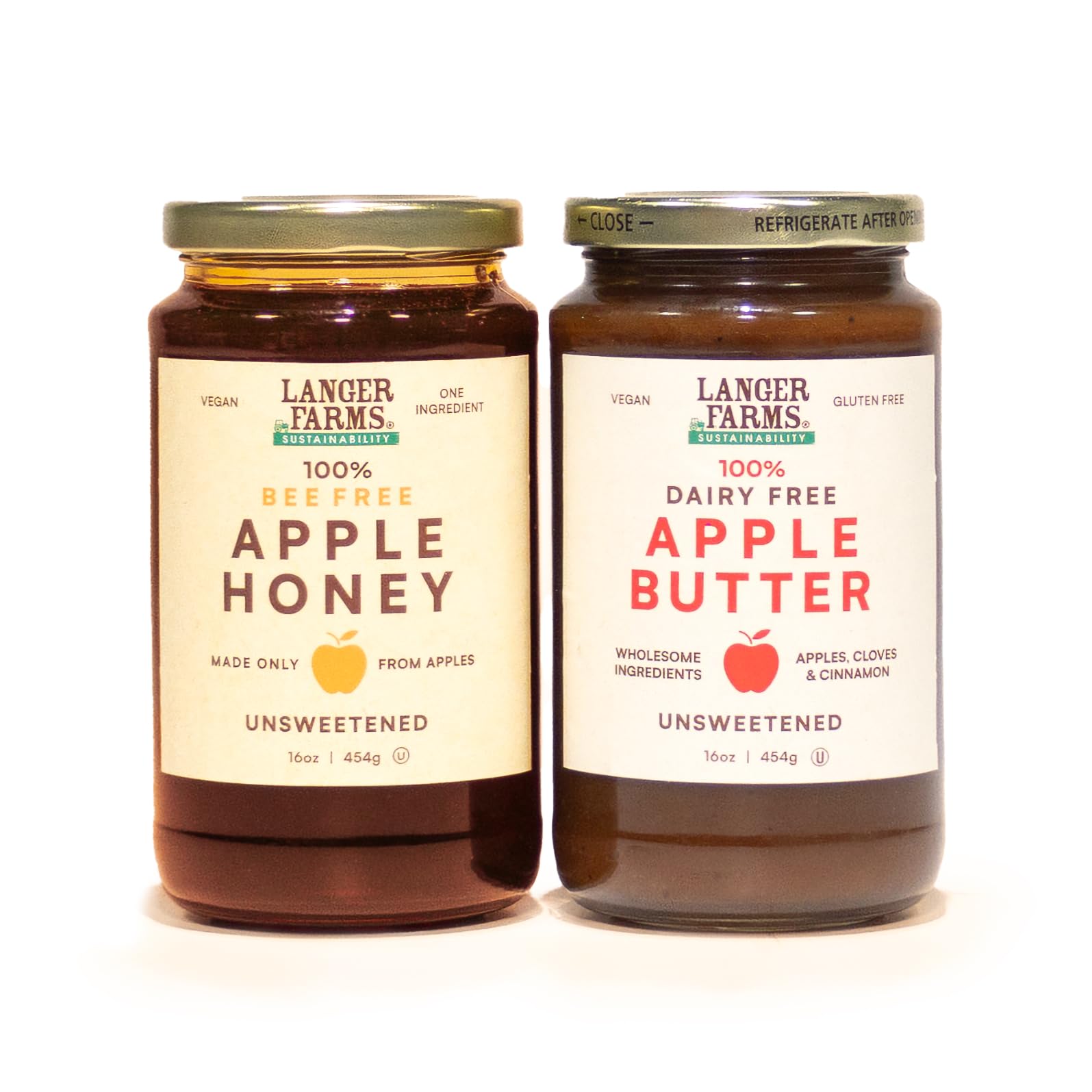 Langer Farms Unsweetened Apple Butter packaging variation
