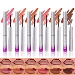 Langmanni 6-piece peel-off lip liner set packaging shows the color range for versatile looks.