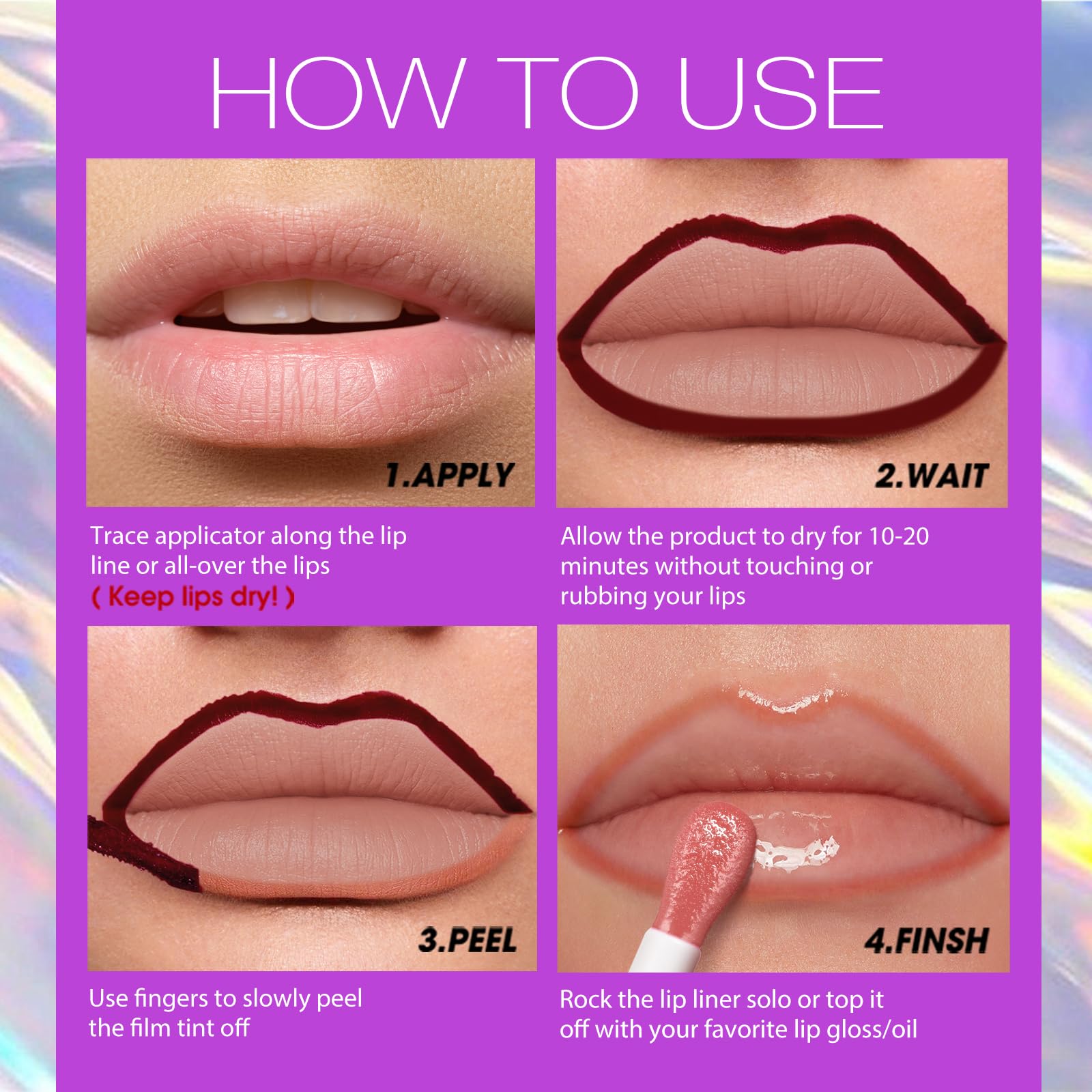 Langmanni lip liner with gloss layering for a customizable glow.