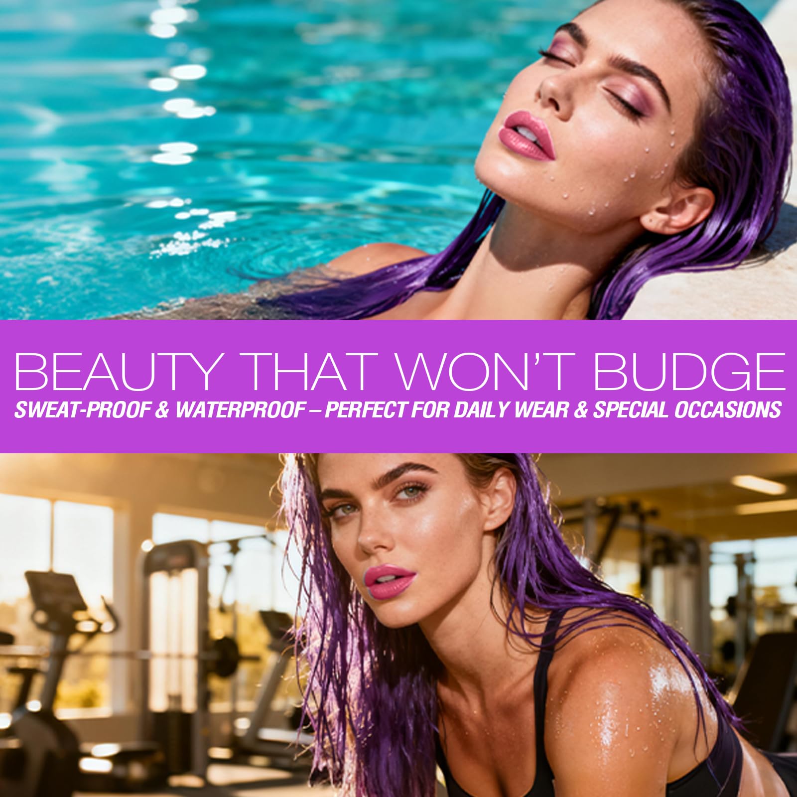 Langmanni waterproof formula resists smudging and transfer during daily wear.