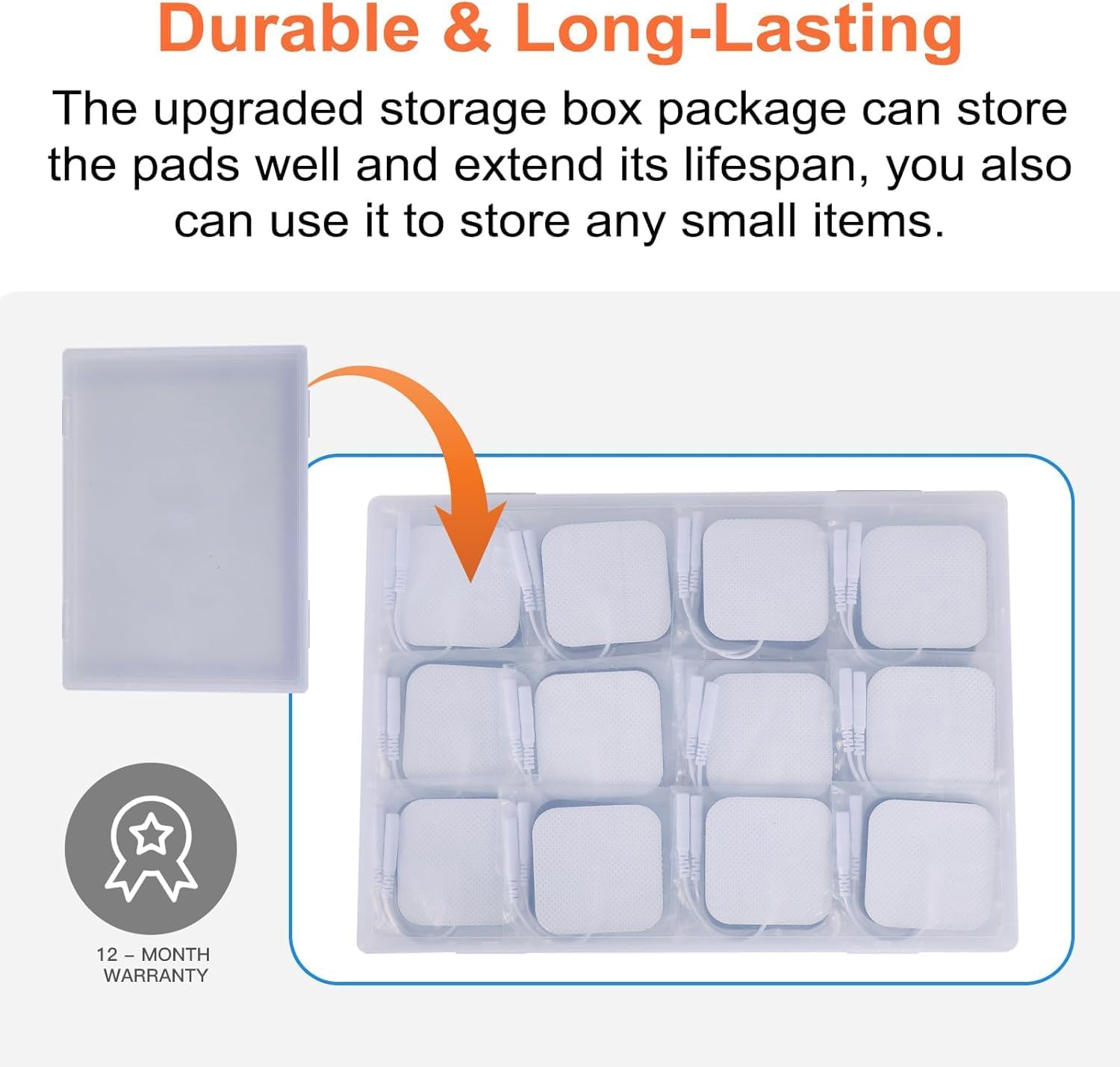 Easy back placement with Lanieney TENS pads for comfortable use