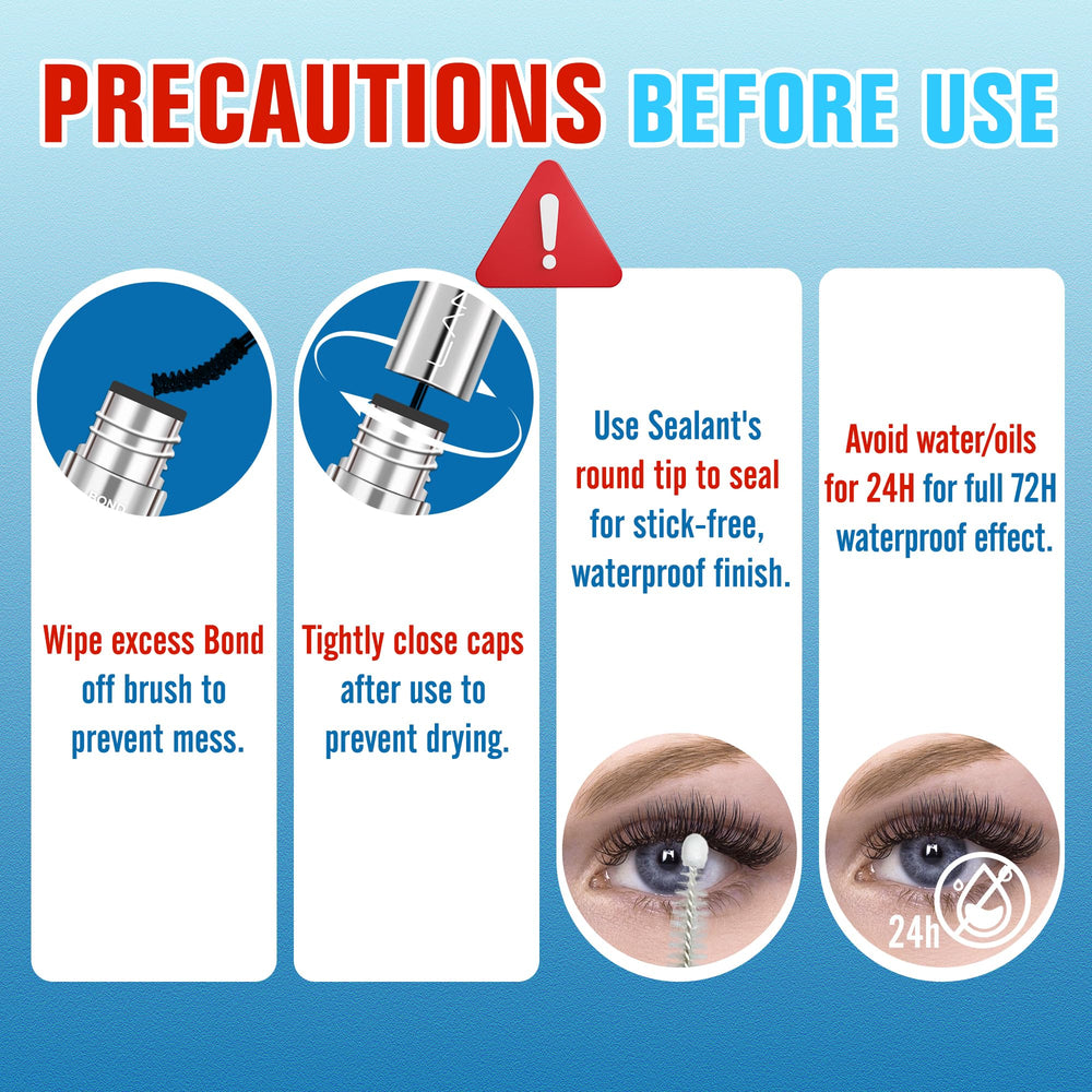 LANKIZ latex-free formula label communicates safer adhesion for sensitive eyes.