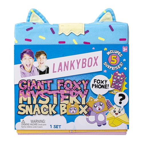 Electronic phone included for interactive LankyBox catchphrases play