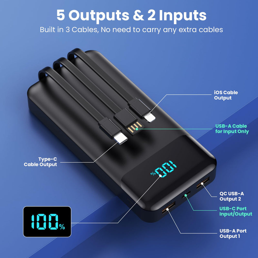 LanLuk 25W fast charging ports for quick recharges.