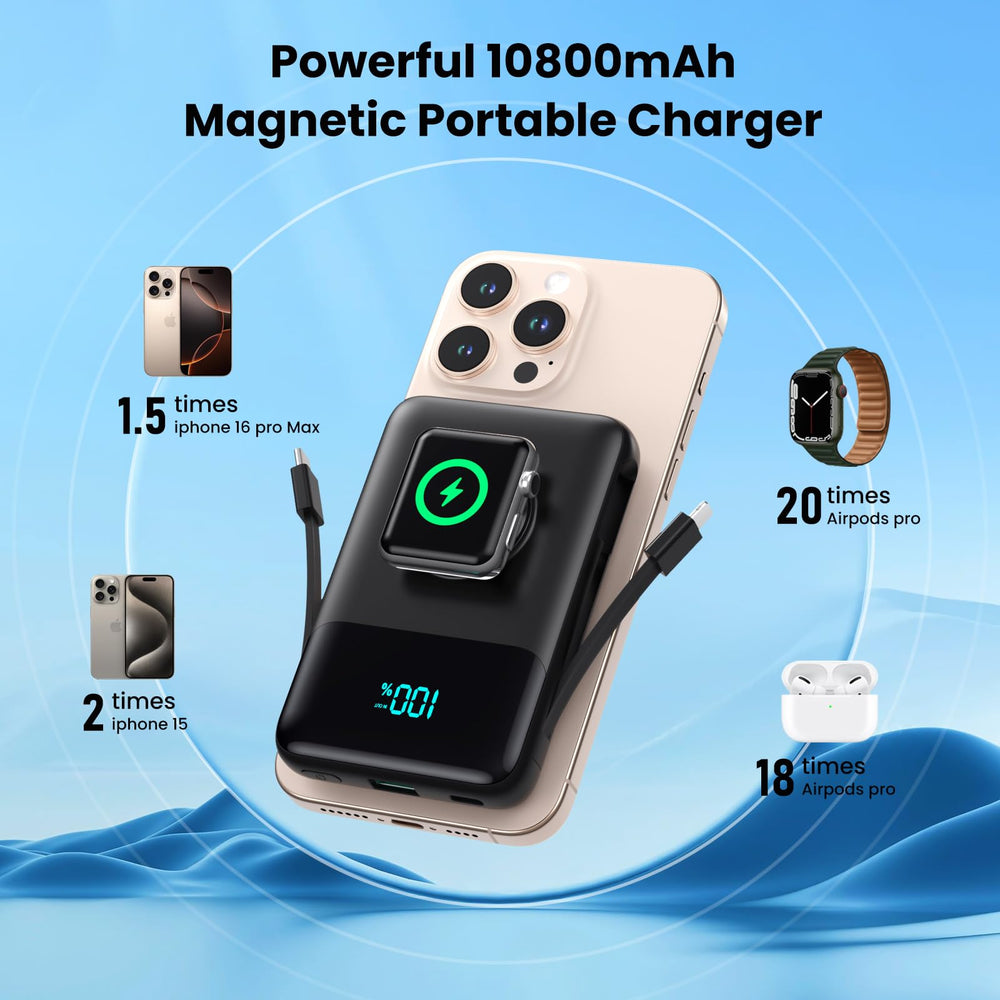 Smart LCD display shows remaining power at a glance.