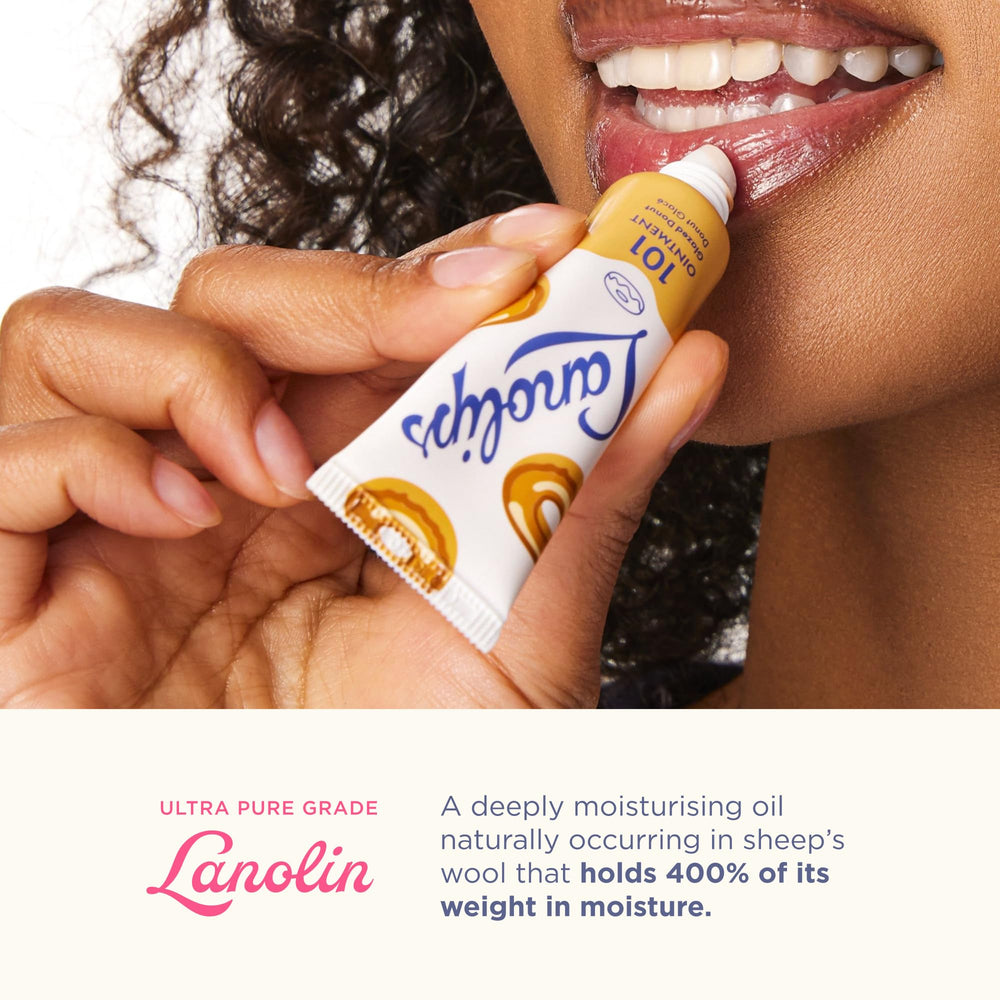 Lanolips 101 Ointment cuticle care and elbow hydration.