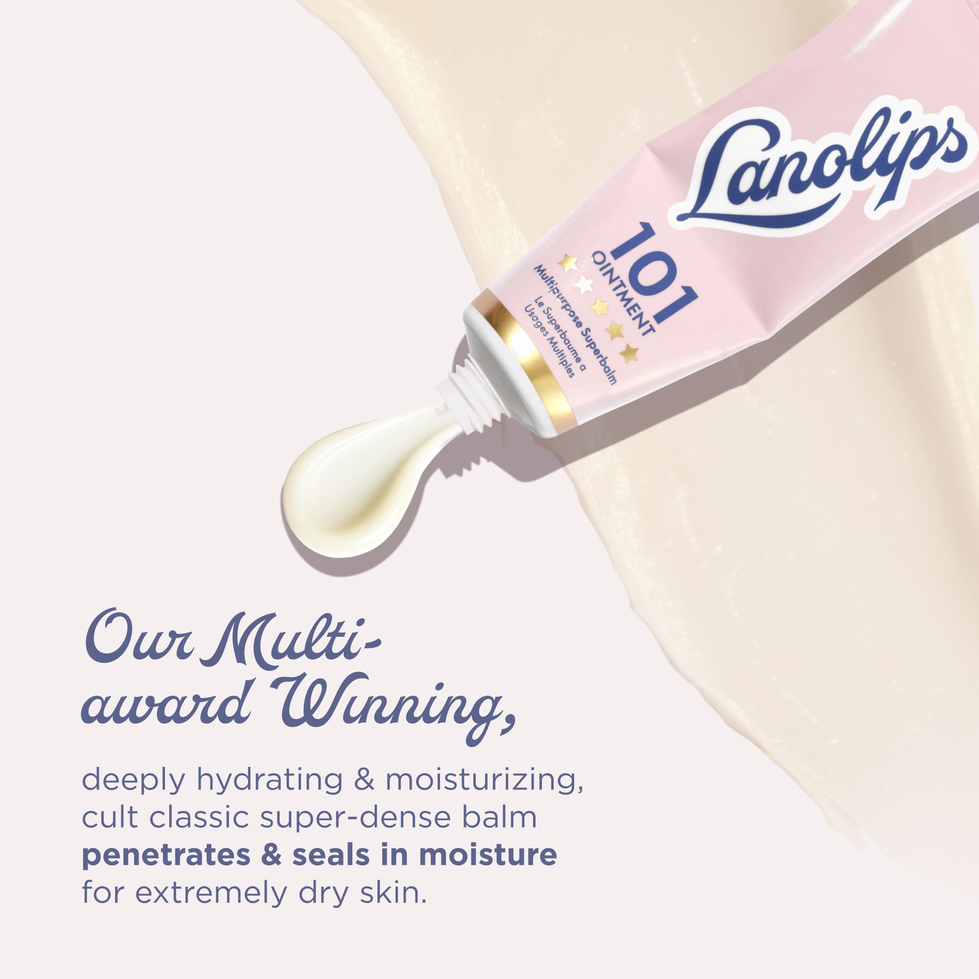 Lanolips 101 Ointment Duo lip-balm-closeup with non-greasy finish