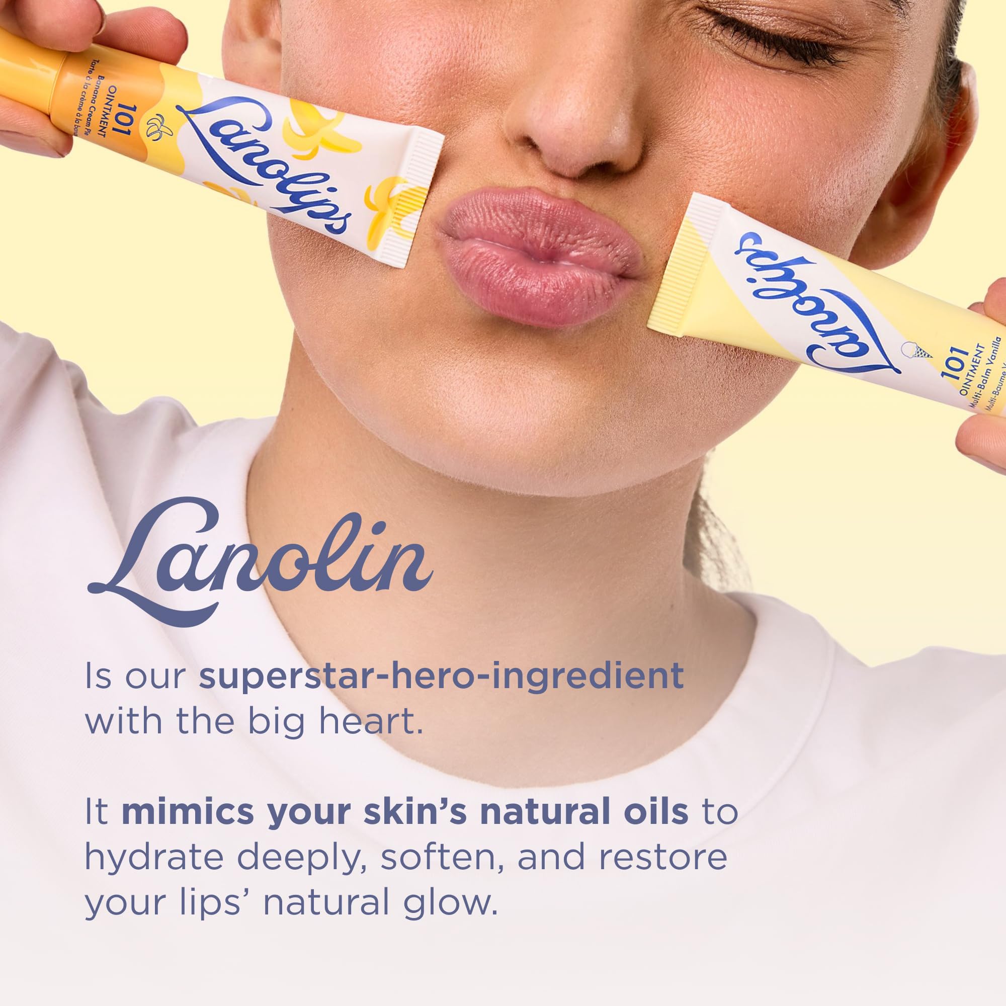 Lanolips packaging with 0.35 oz tube travel-friendly size