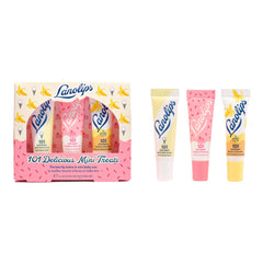 Lanolips 101 Vanilla Mini Trio packaging for vanilla-scented lip and skin hydration.
