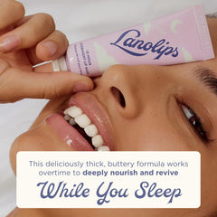 Lanolips hyaluronic acid formula visibly nourishes lips overnight