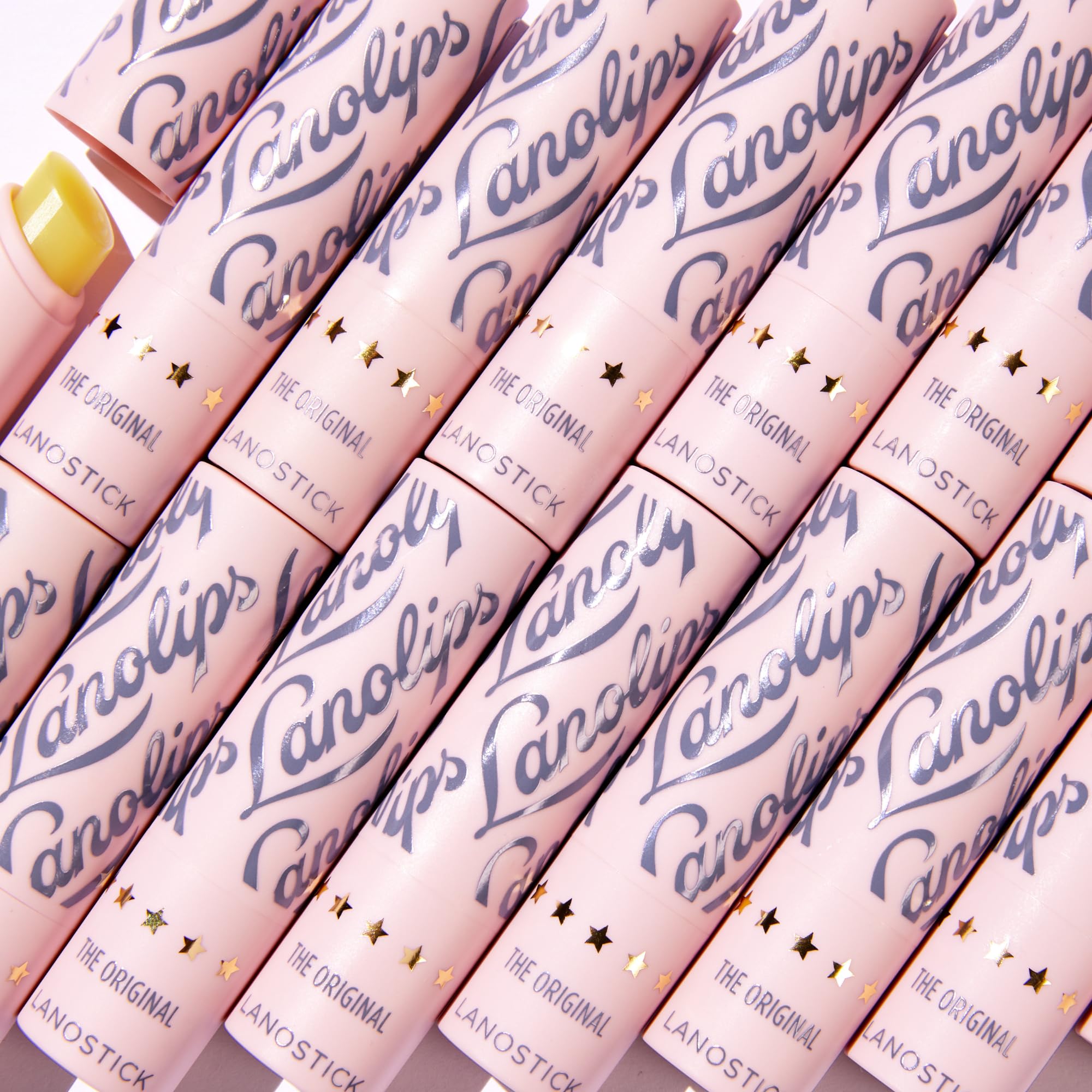 Lanolips Lanostick minty variant shown for cooling peppermint sensation.