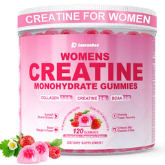 LanranBee creatine gummies bottle highlights on-the-go energy support