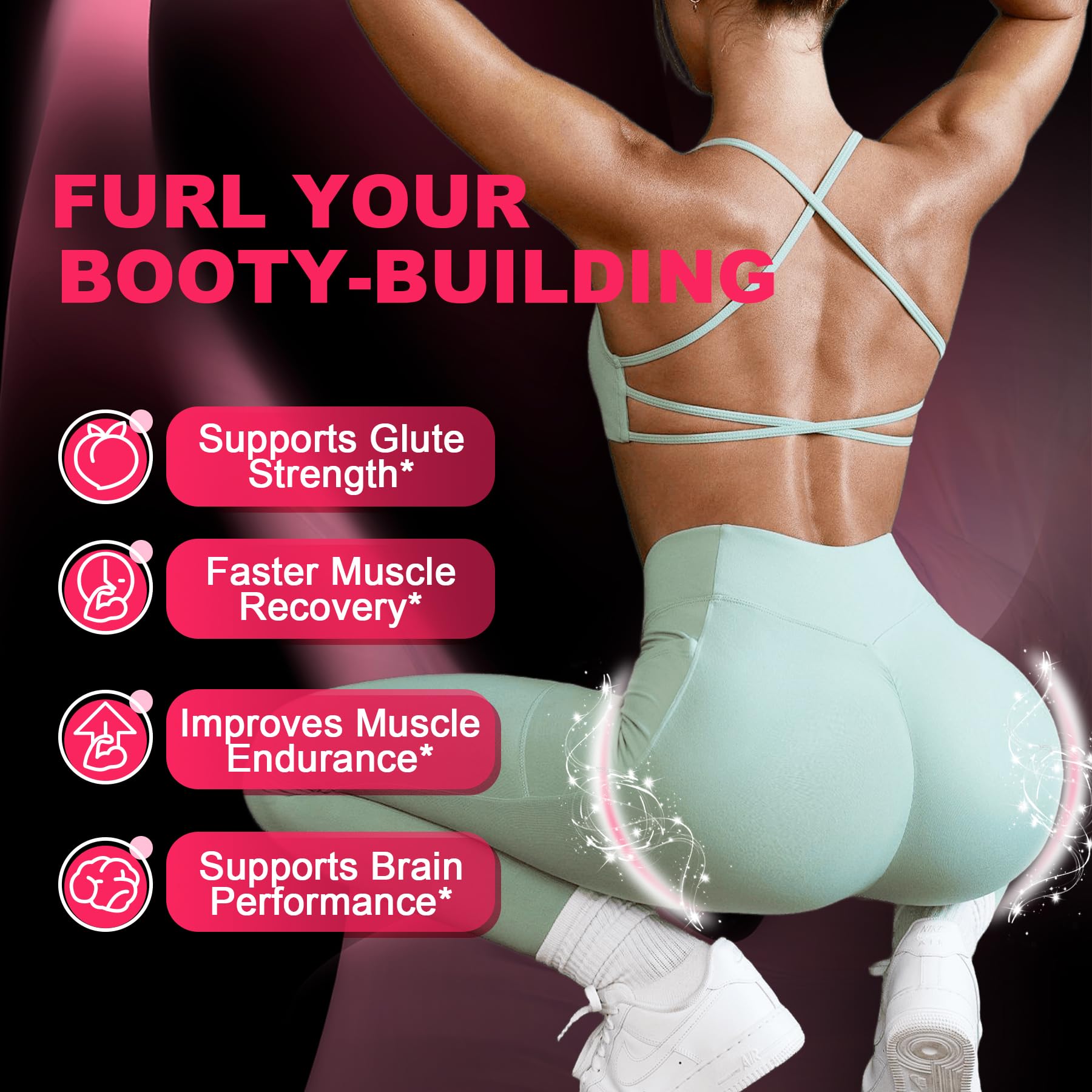 LanranBee creatine gummies pour shows ready-to-take pre-workout convenience